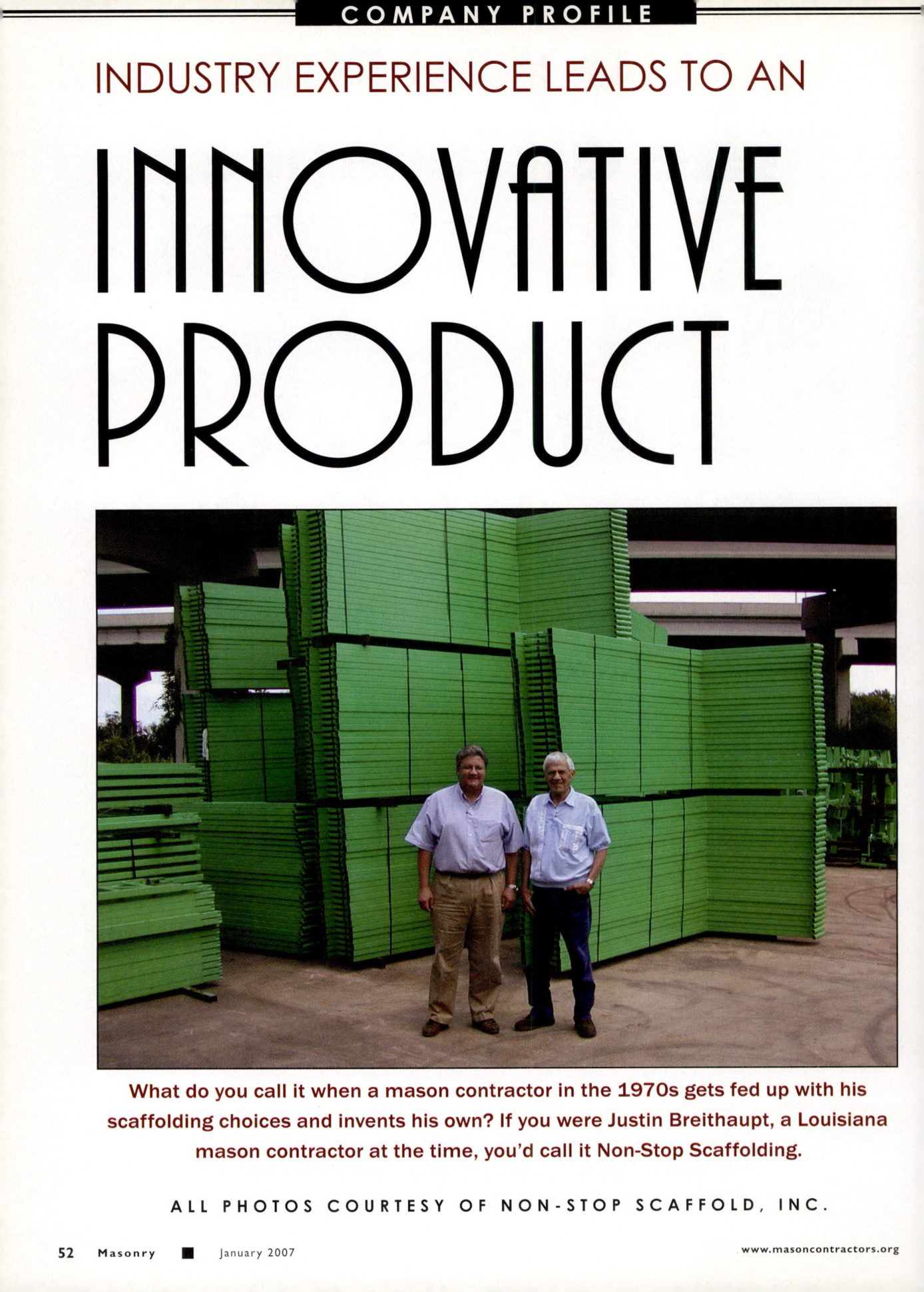 Masonry Magazine January 2007 Page. 58
