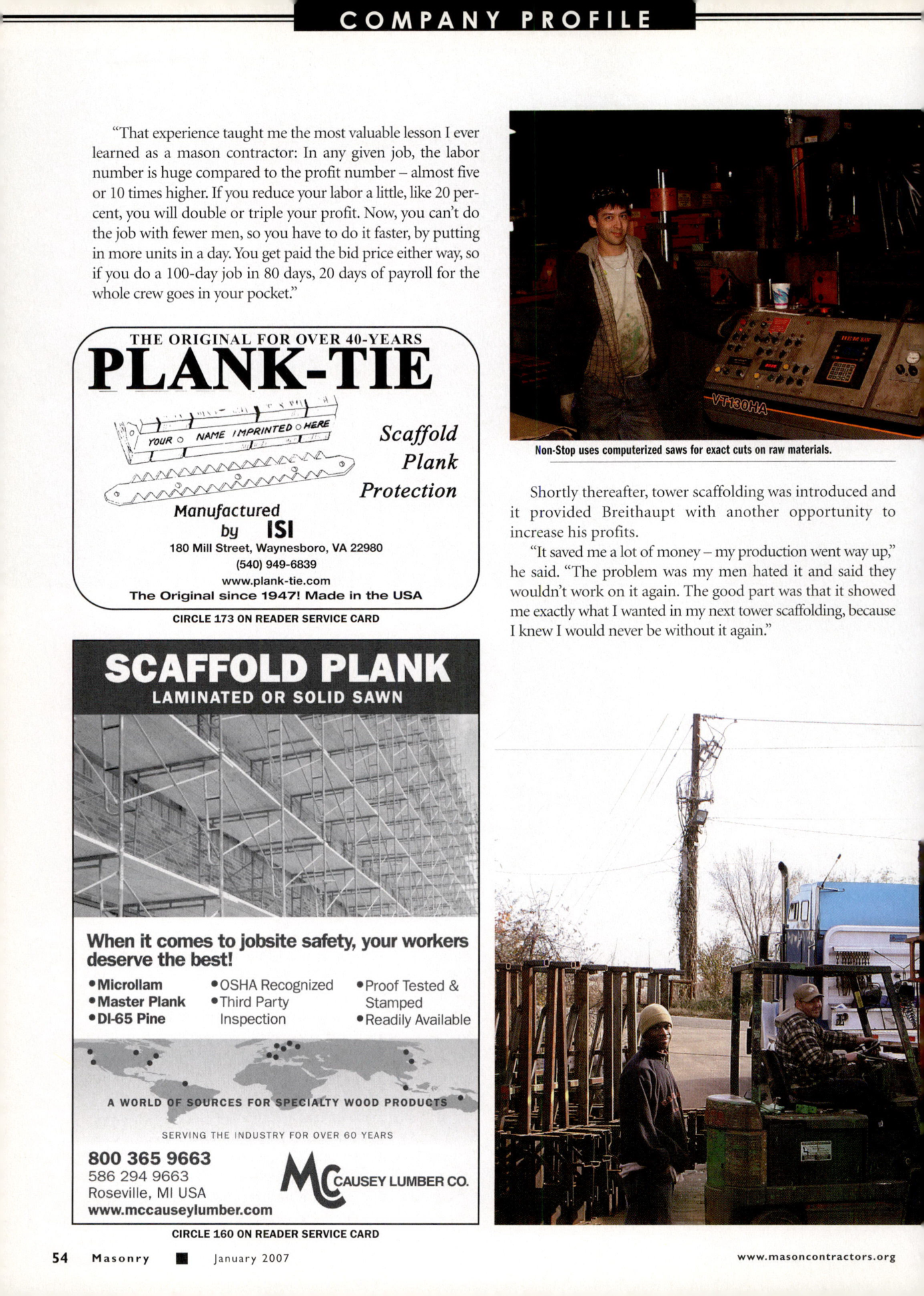 Masonry Magazine January 2007 Page. 60