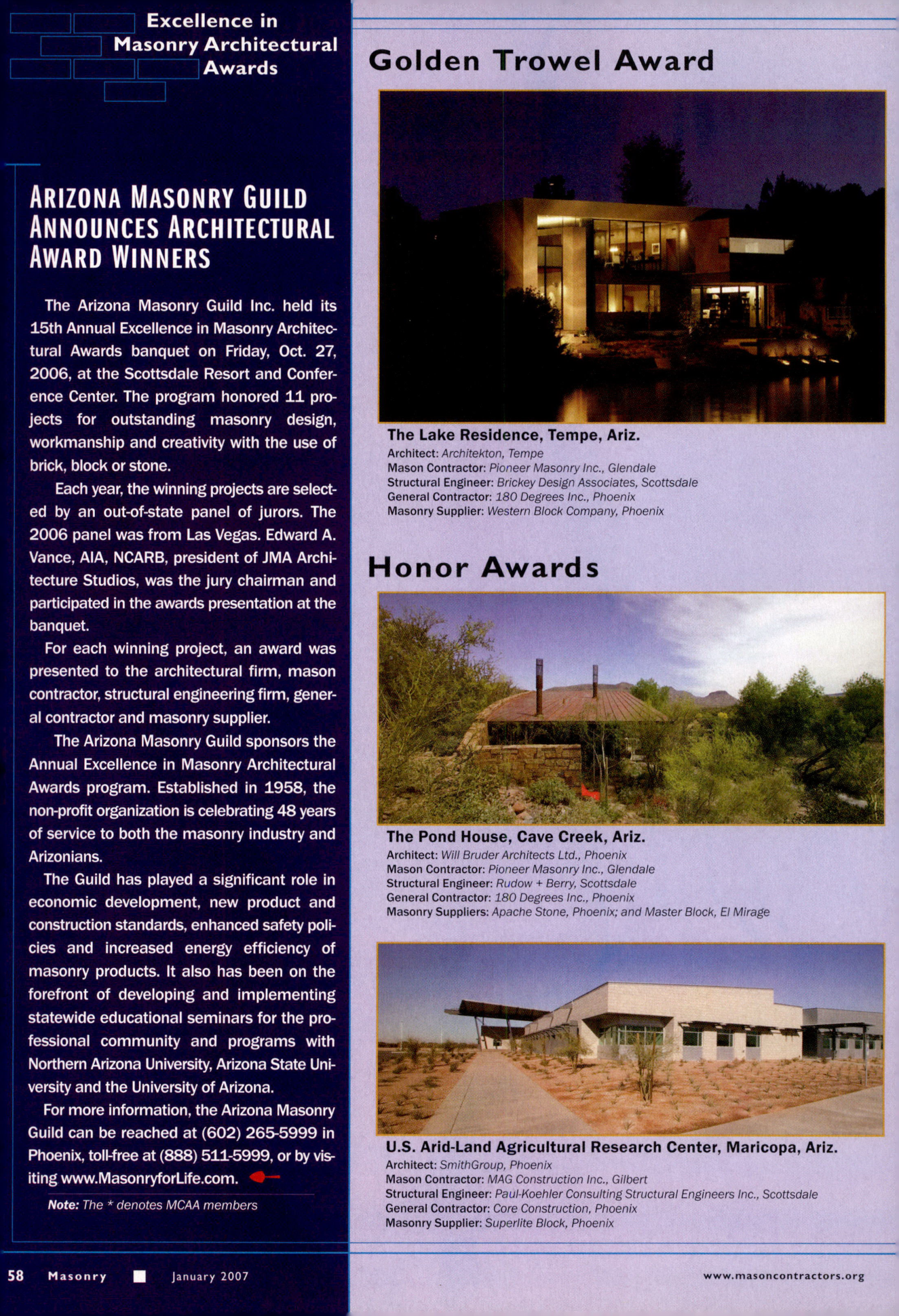 Masonry Magazine January 2007 Page. 64