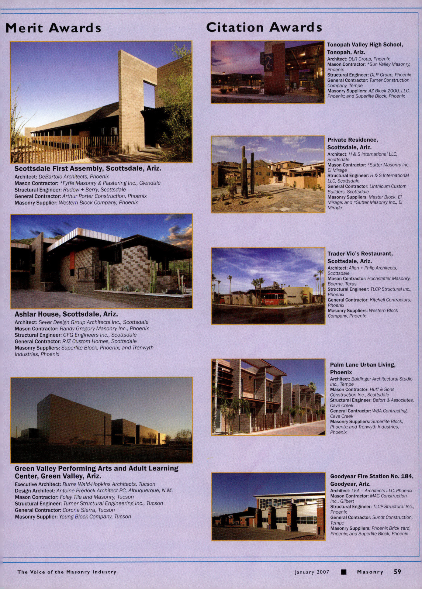 Masonry Magazine January 2007 Page. 65