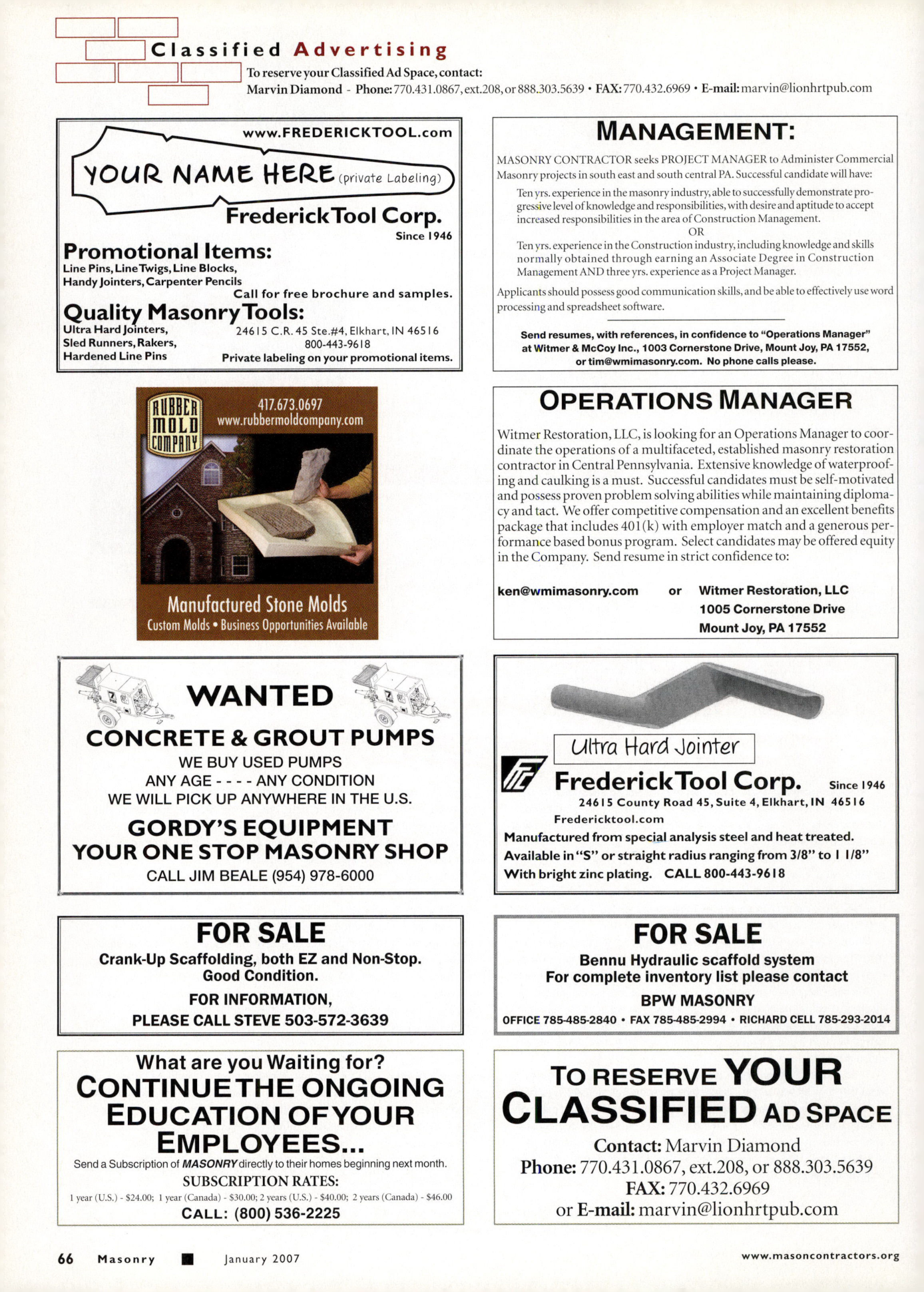 Masonry Magazine January 2007 Page. 72