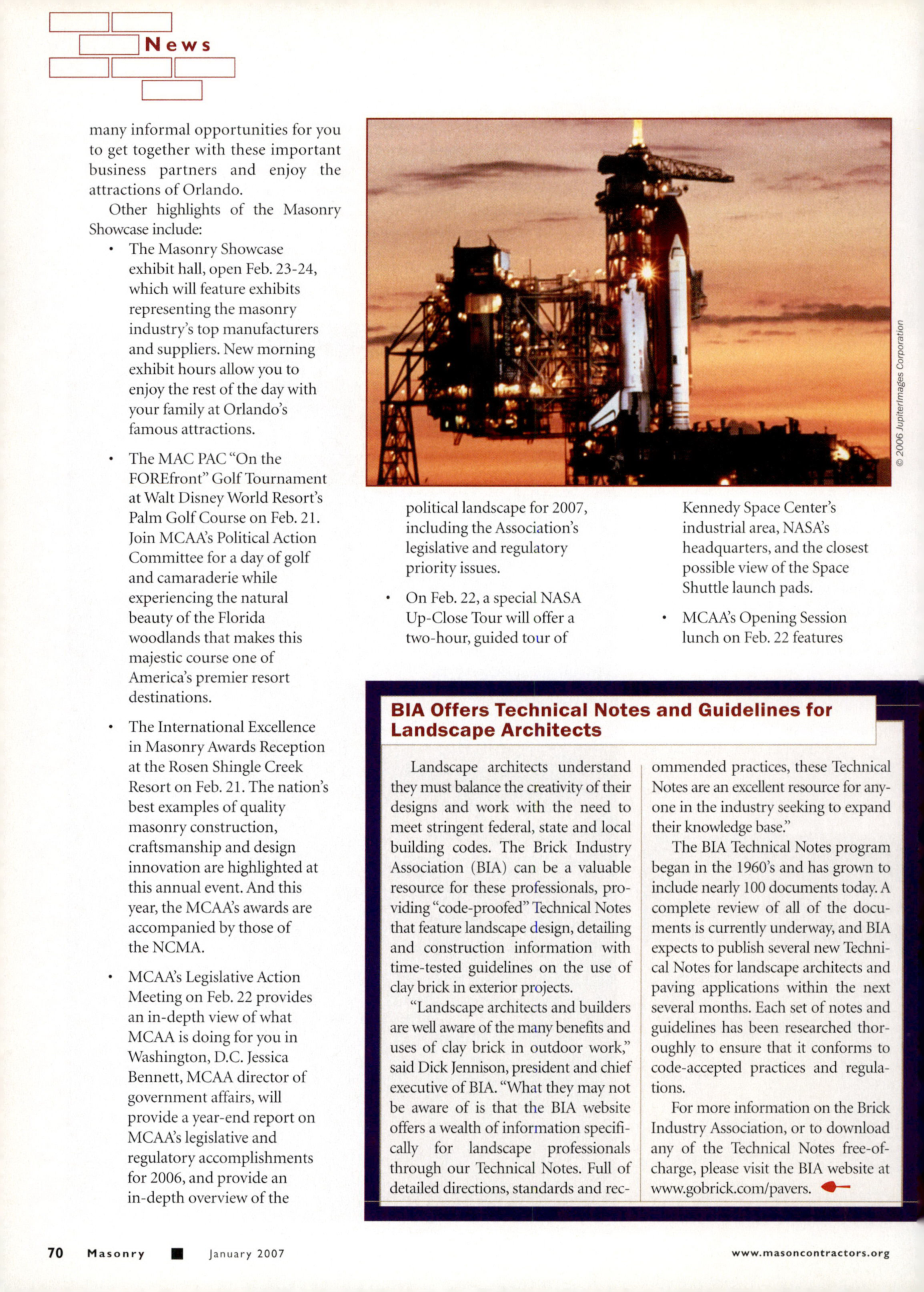 Masonry Magazine January 2007 Page. 76