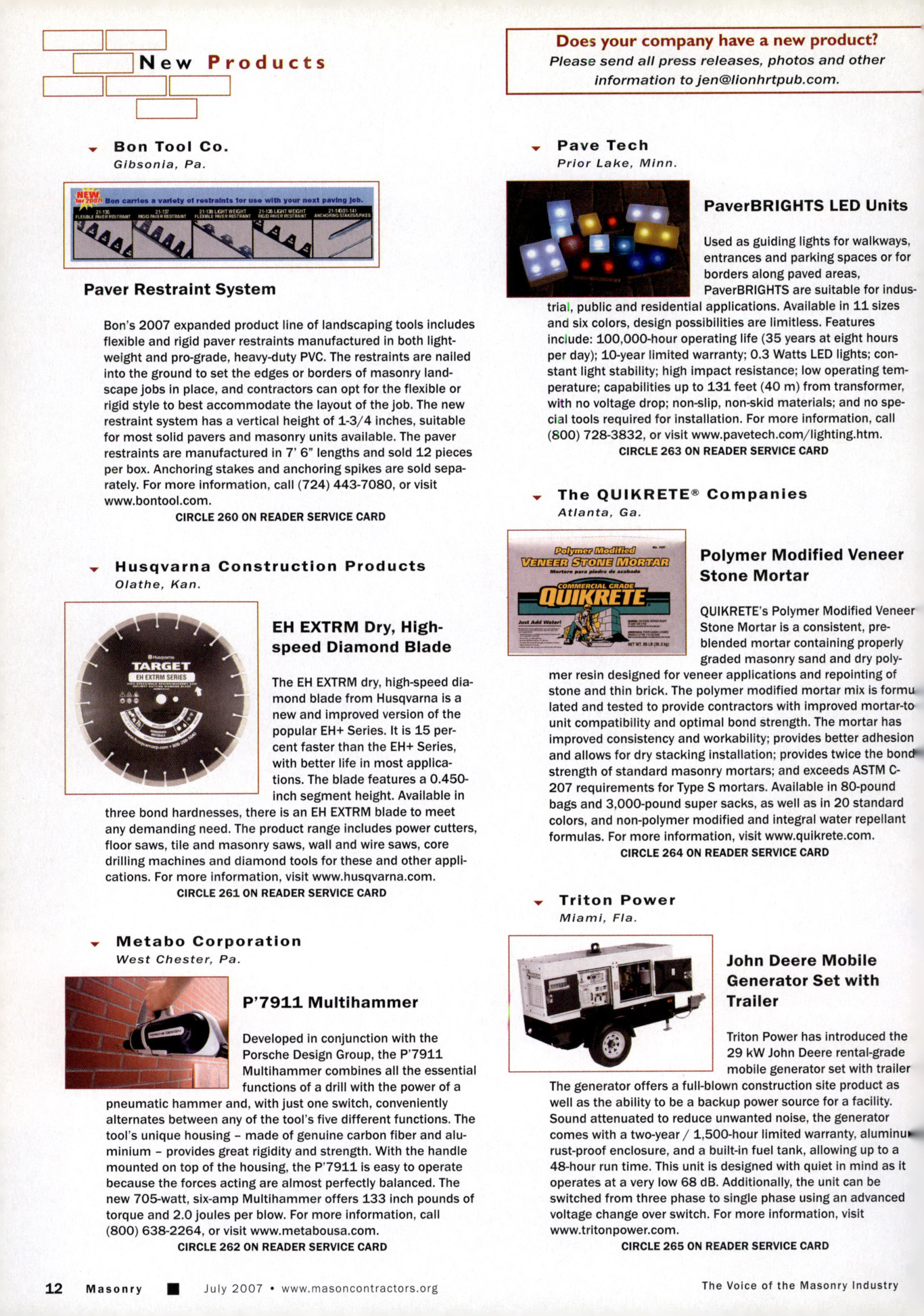 Masonry Magazine July 2007 Page. 14