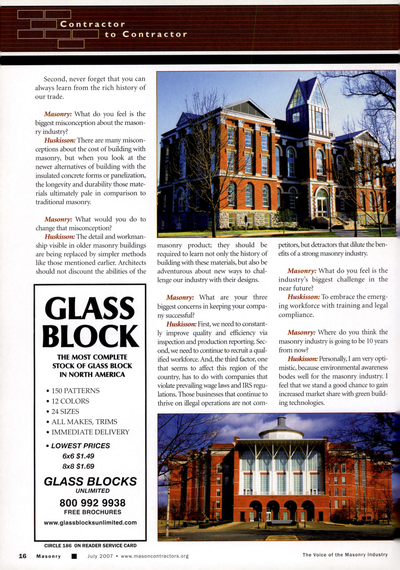 Masonry Magazine July 2007 Page. 18