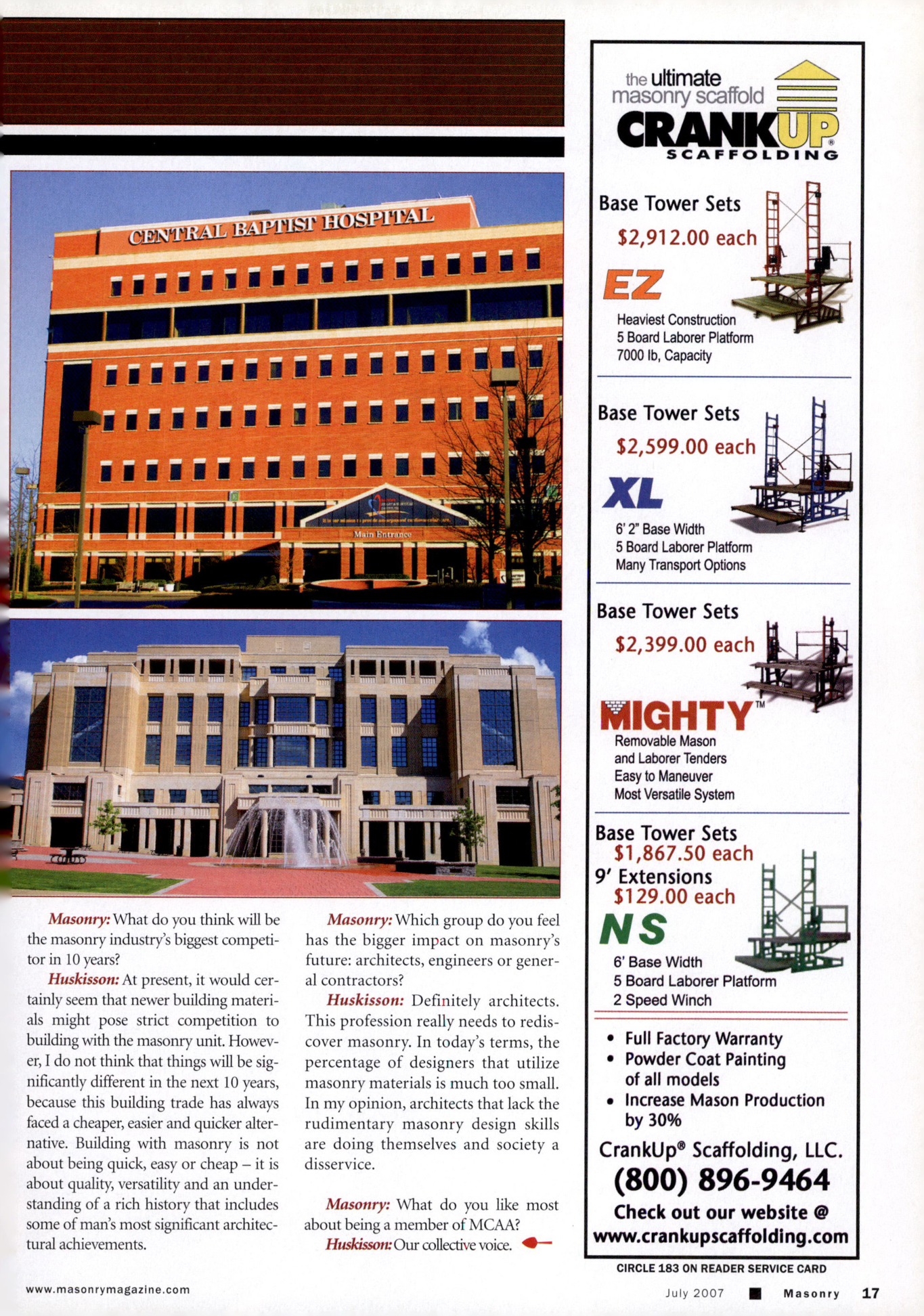 Masonry Magazine July 2007 Page. 19
