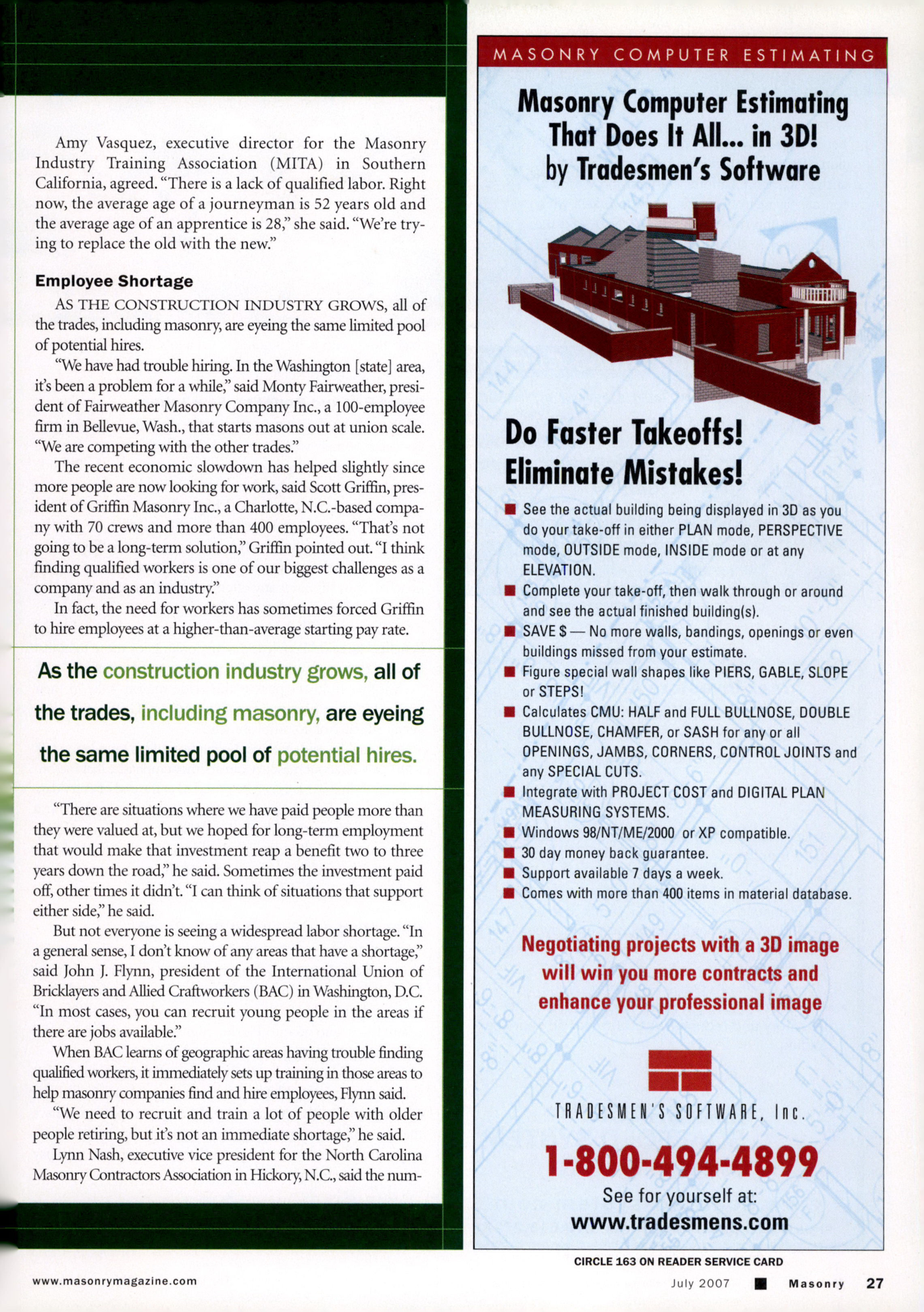 Masonry Magazine July 2007 Page. 29