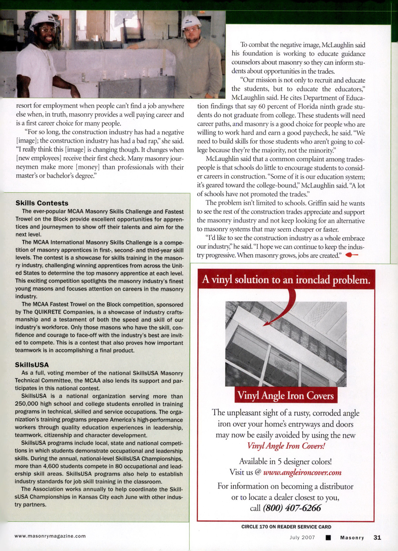 Masonry Magazine July 2007 Page. 33