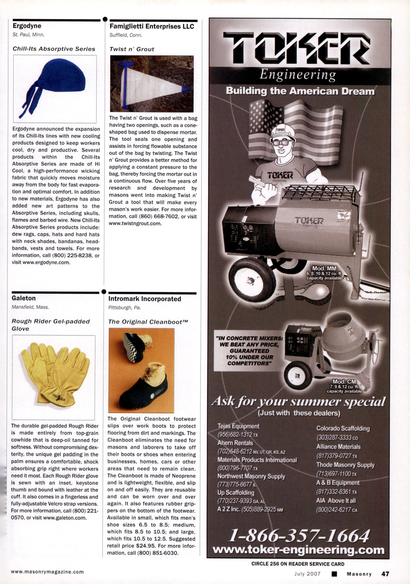 Masonry Magazine July 2007 Page. 49