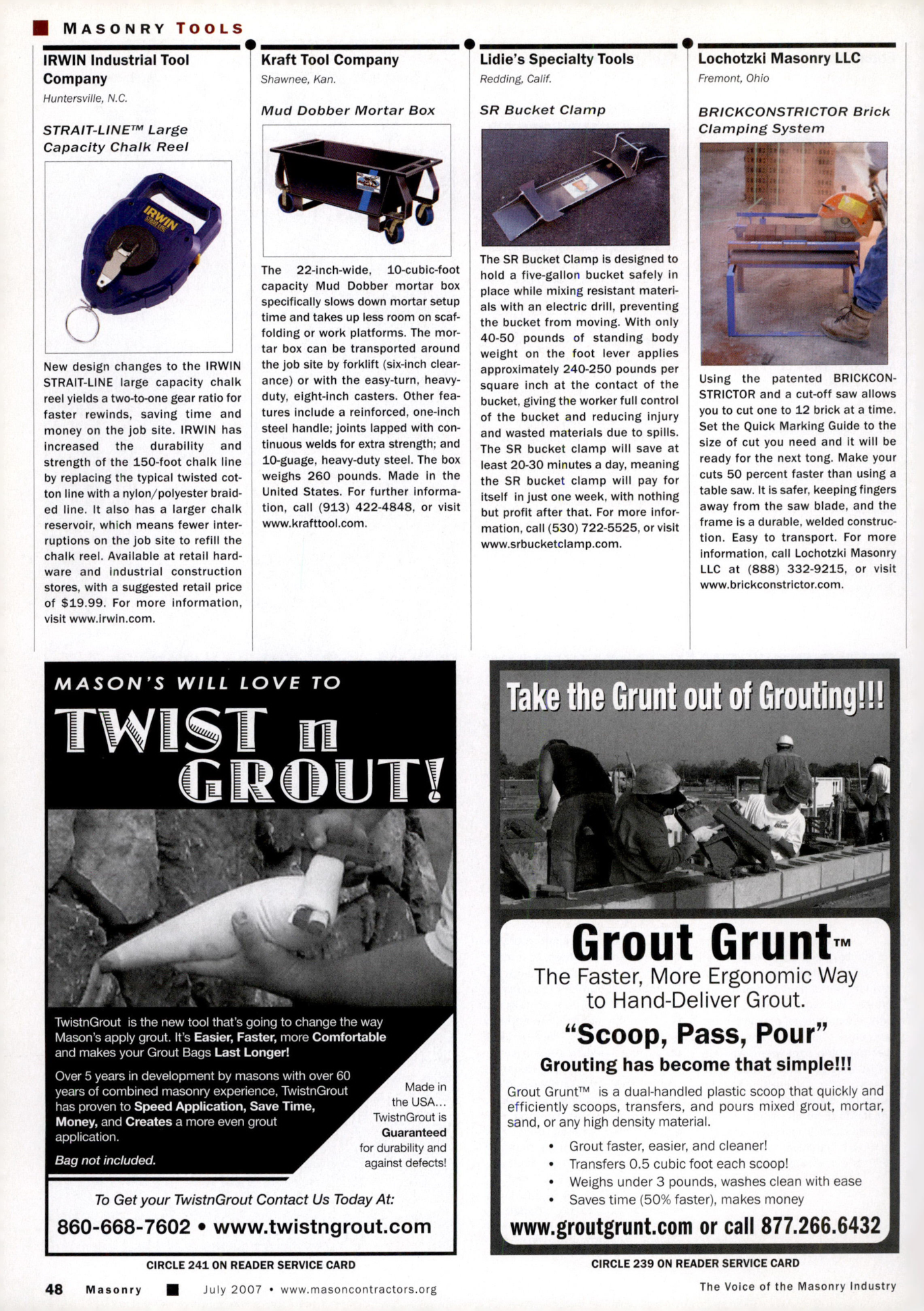 Masonry Magazine July 2007 Page. 50