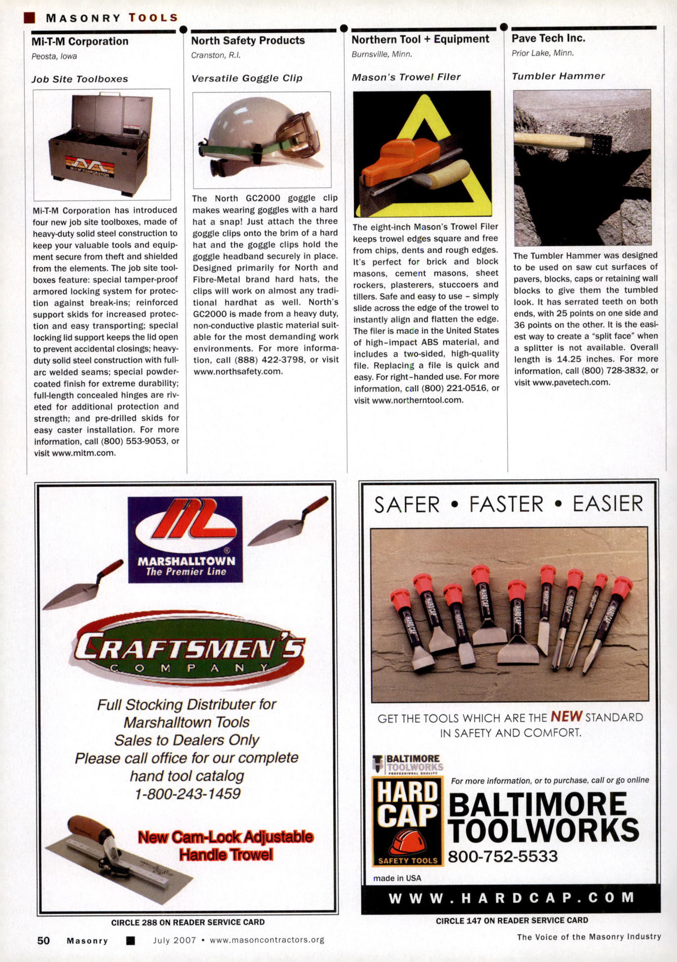 Masonry Magazine July 2007 Page. 52