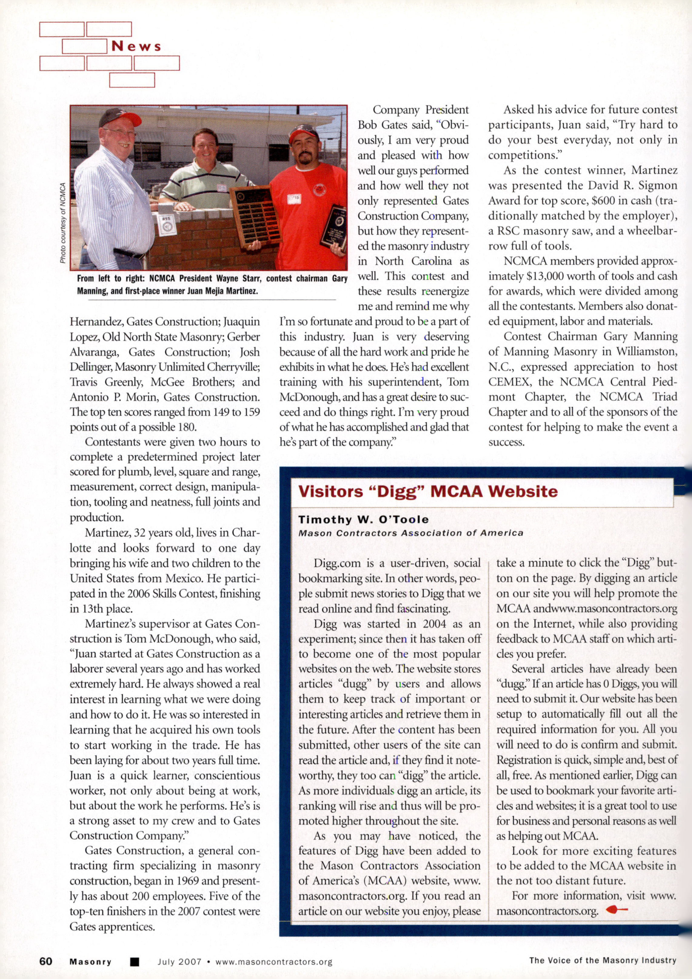 Masonry Magazine July 2007 Page. 62