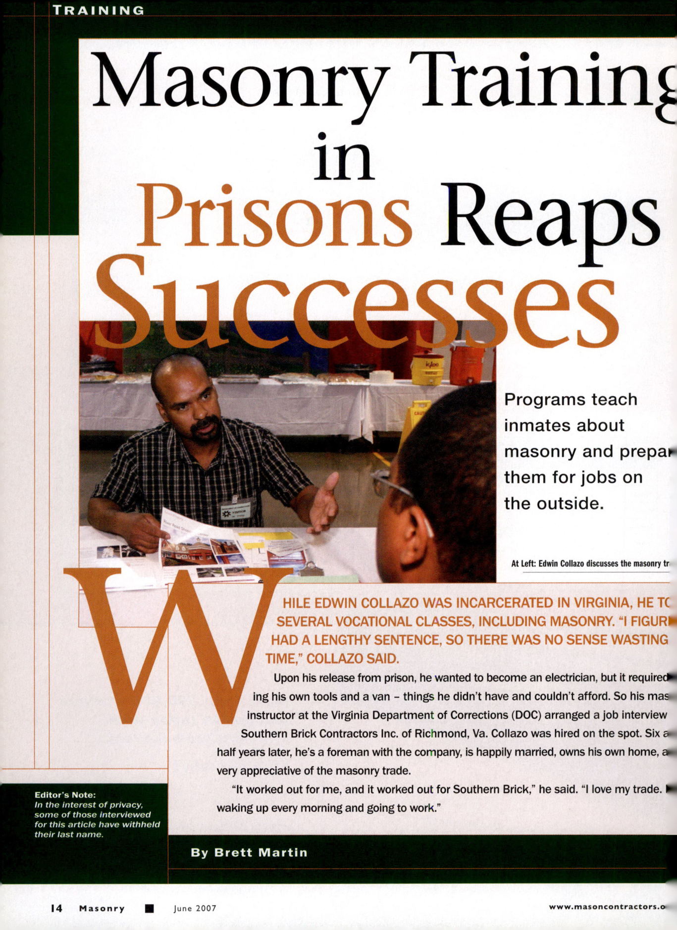 Masonry Magazine June 2007 Page. 16