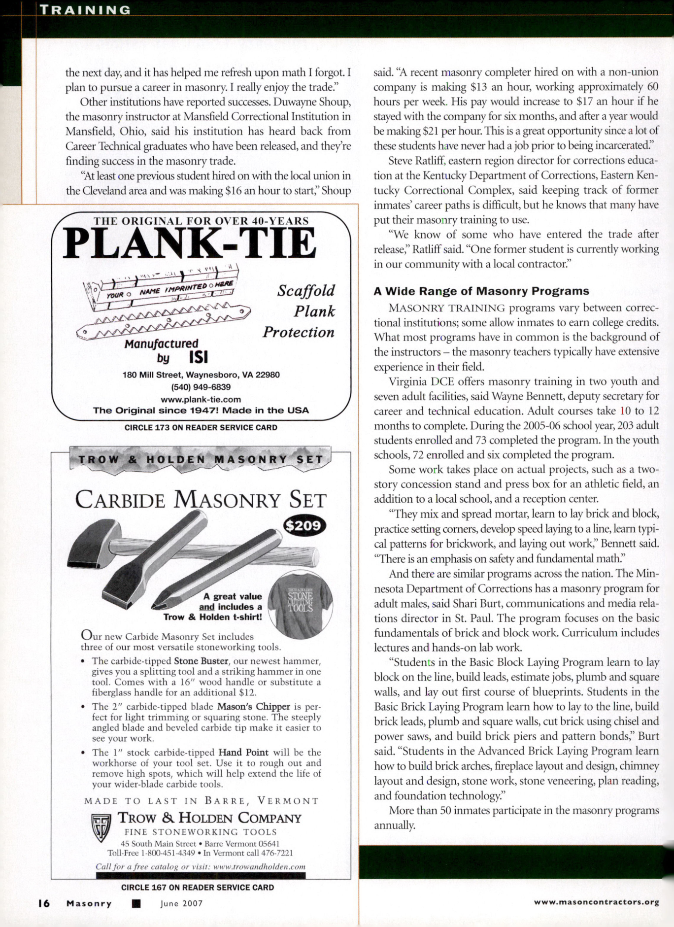 Masonry Magazine June 2007 Page. 18