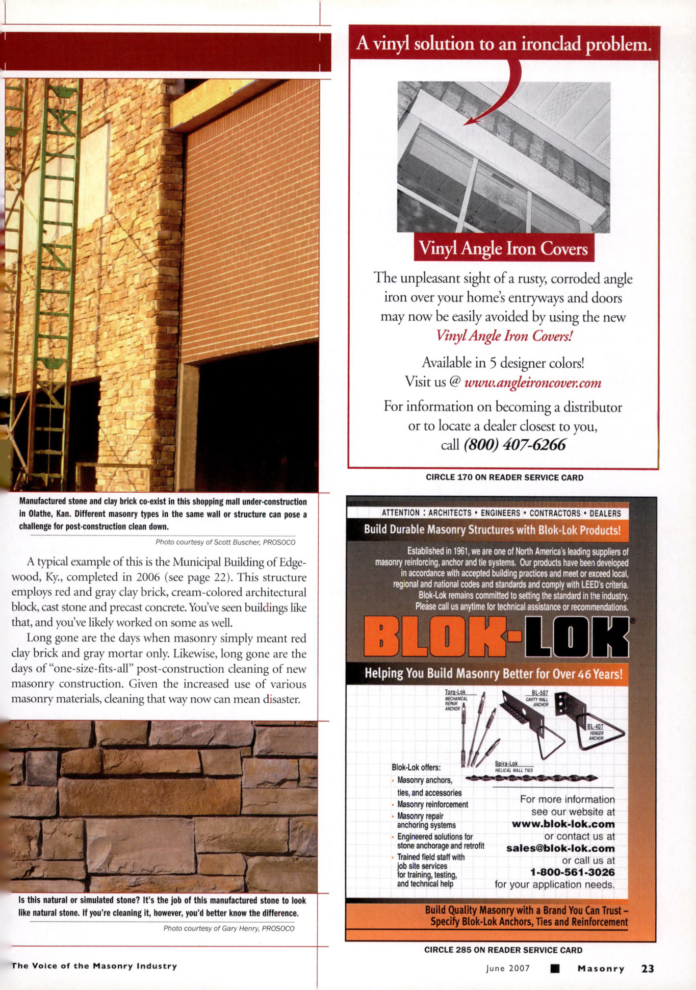 Masonry Magazine June 2007 Page. 25