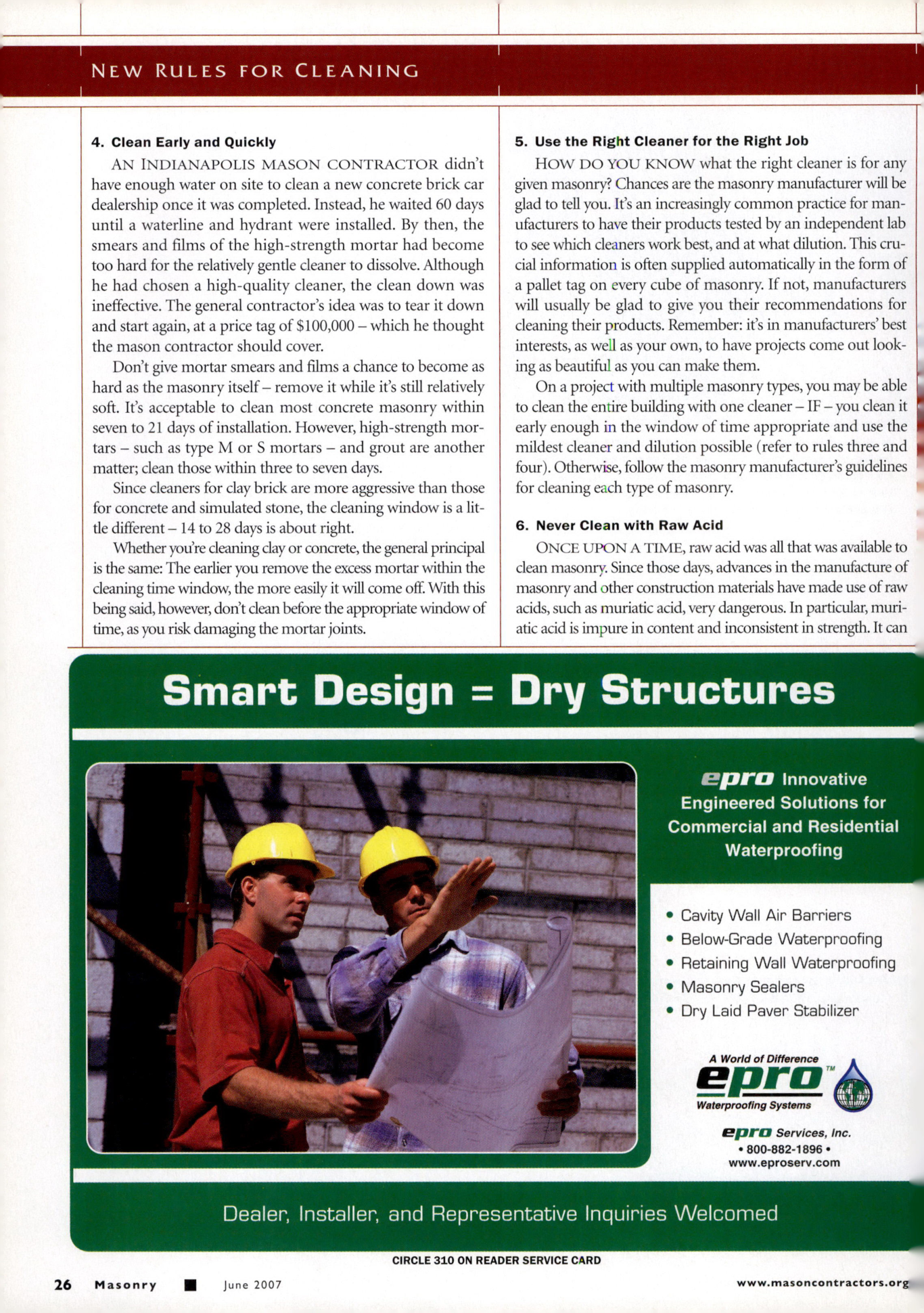 Masonry Magazine June 2007 Page. 28