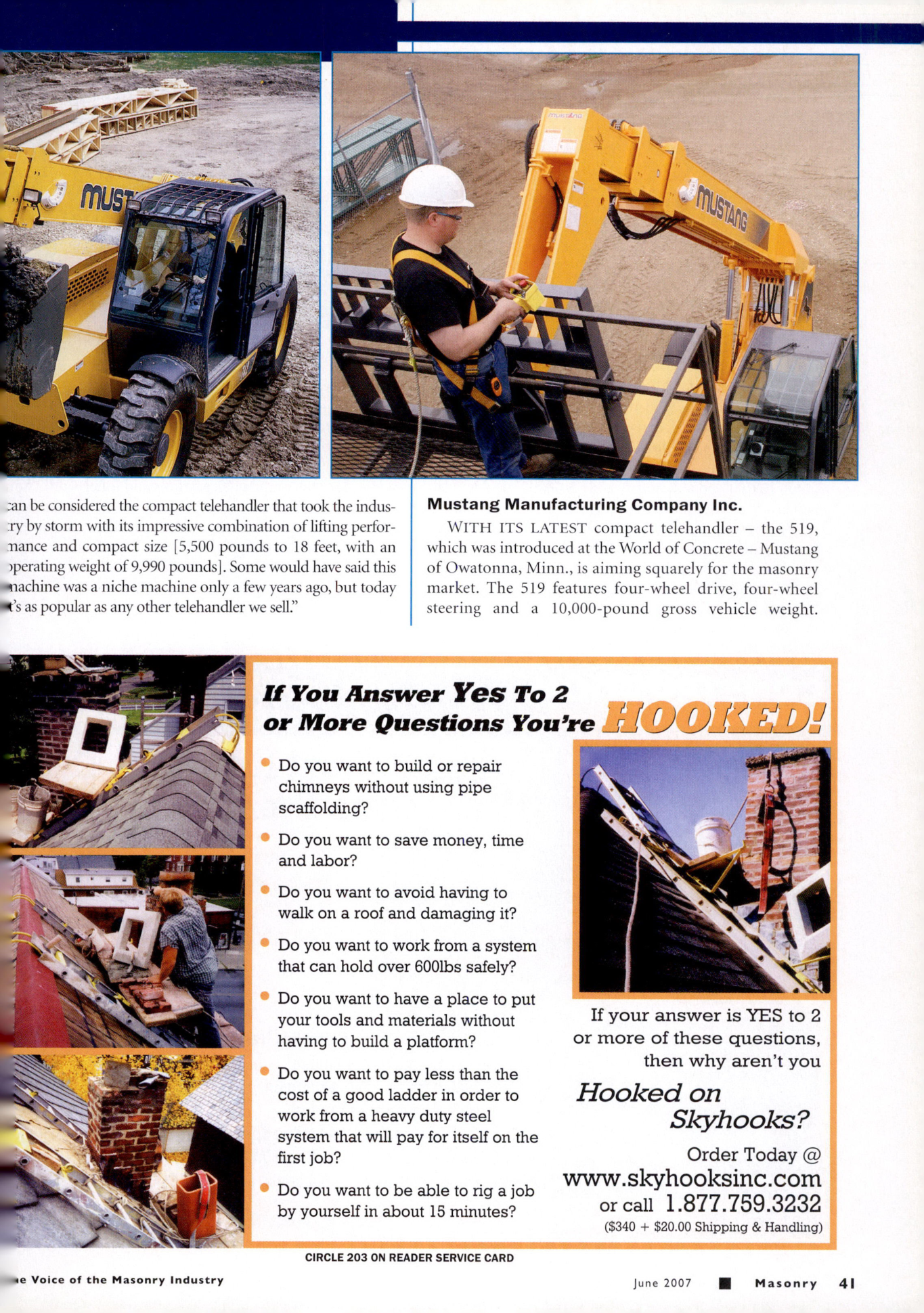 Masonry Magazine June 2007 Page. 43