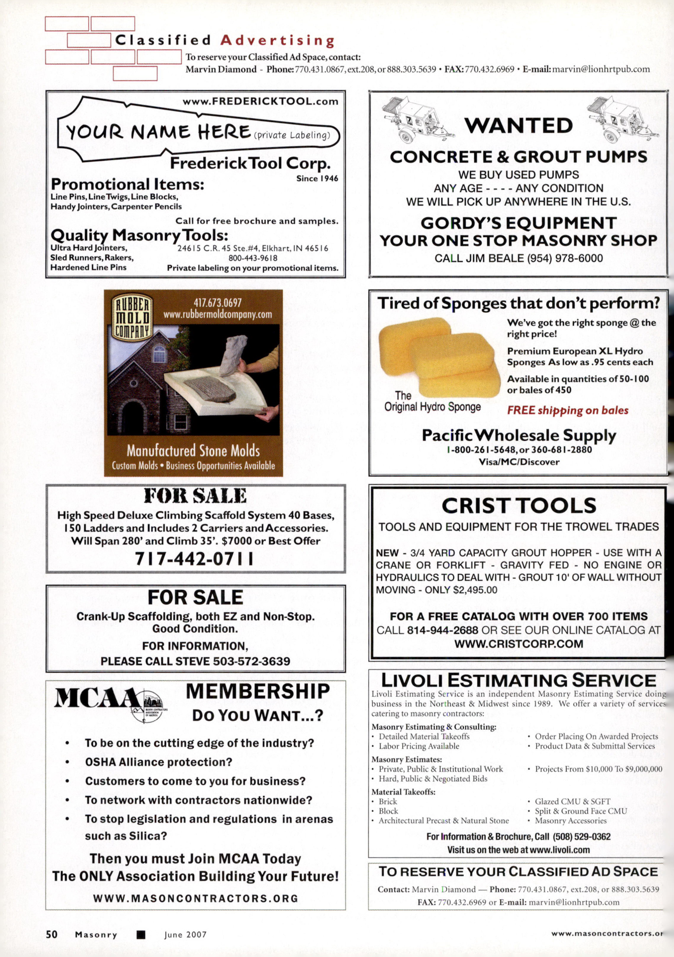 Masonry Magazine June 2007 Page. 52