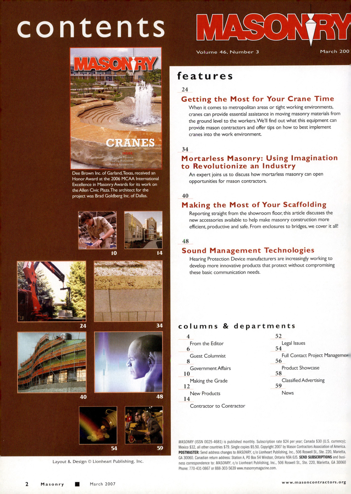 Masonry Magazine March 2007 Page. 4