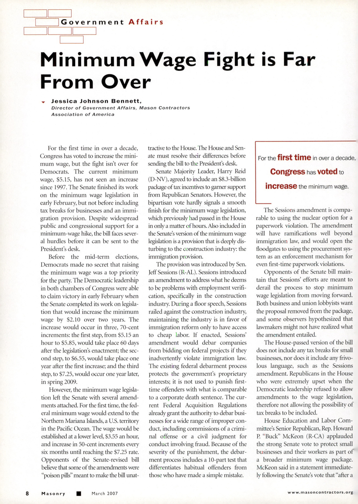 Masonry Magazine March 2007 Page. 10