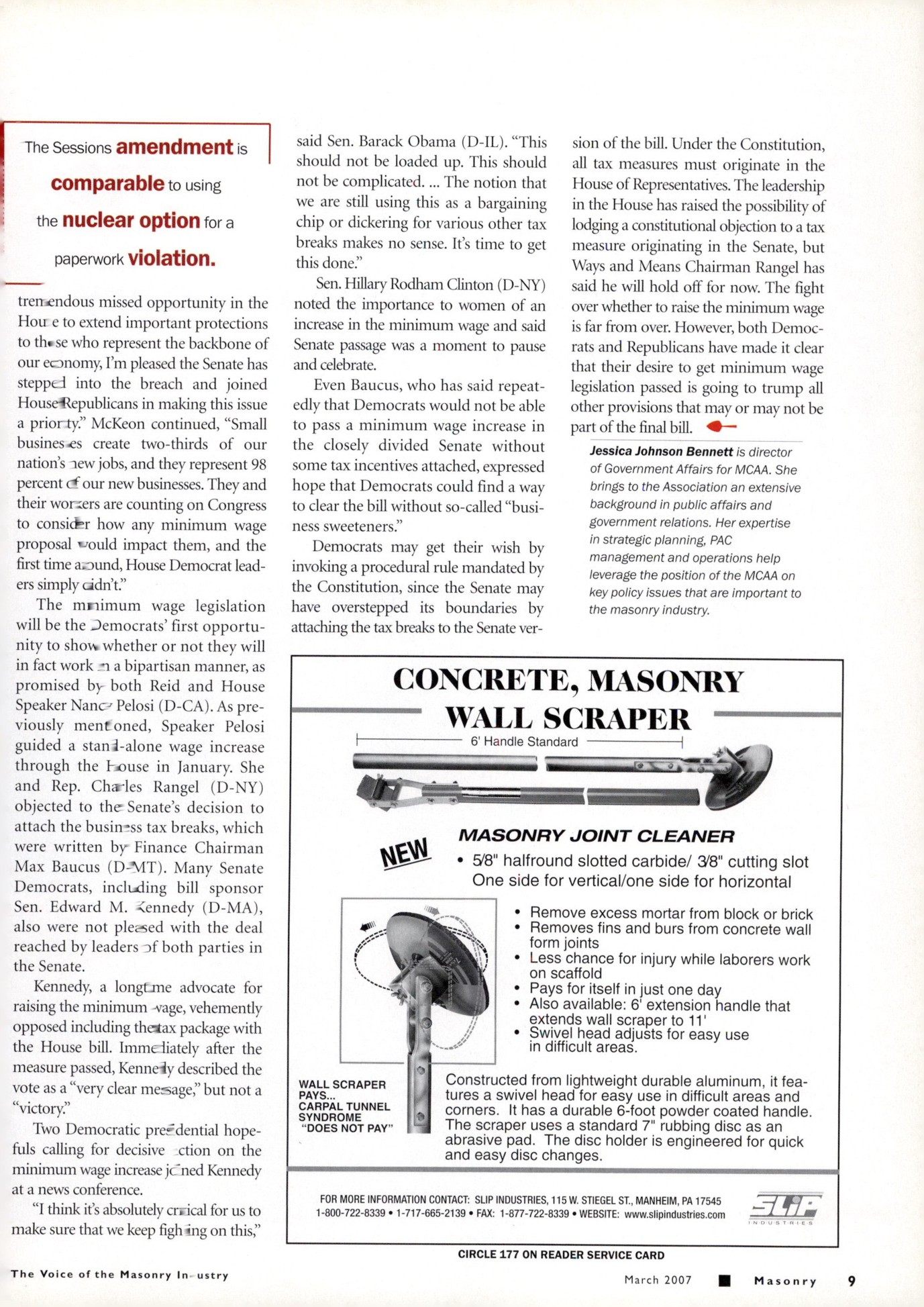 Masonry Magazine March 2007 Page. 11
