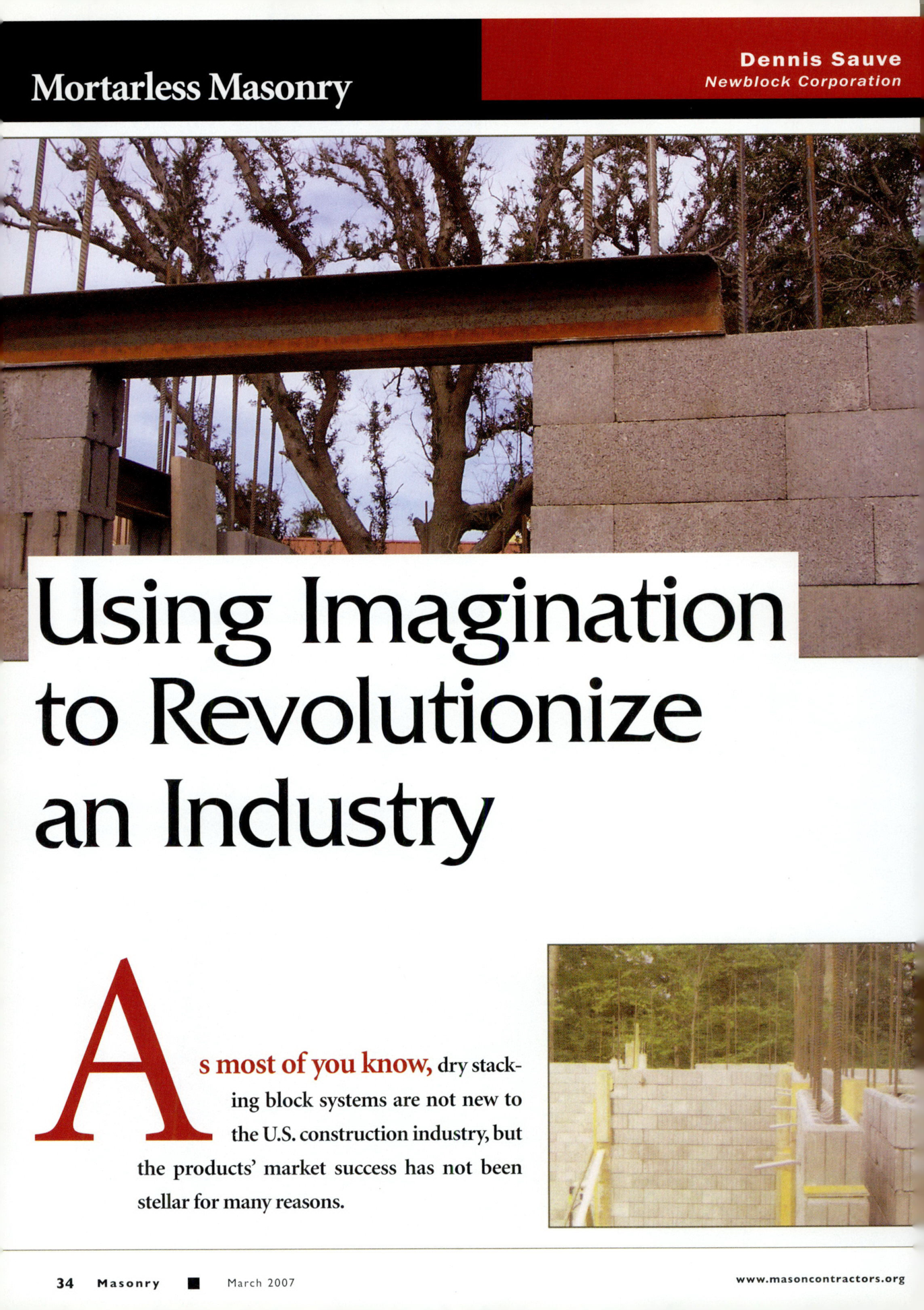 Masonry Magazine March 2007 Page. 36
