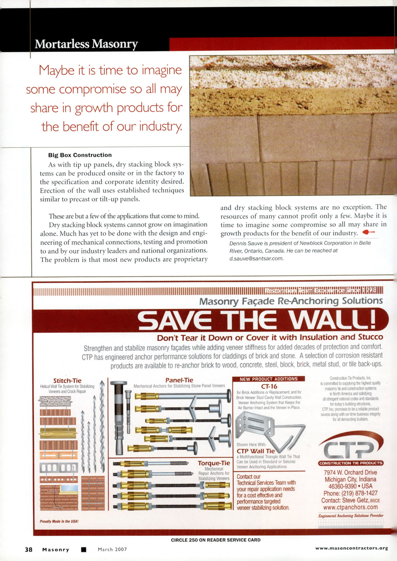 Masonry Magazine March 2007 Page. 40