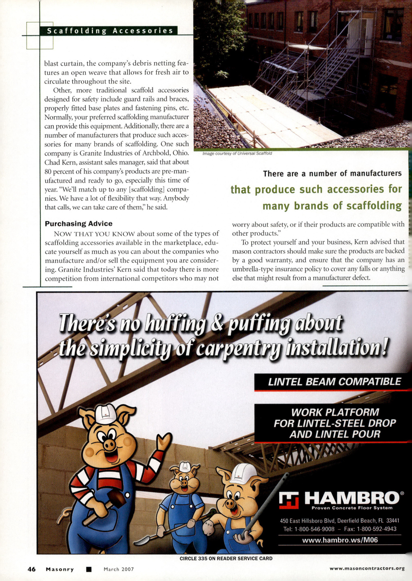 Masonry Magazine March 2007 Page. 48