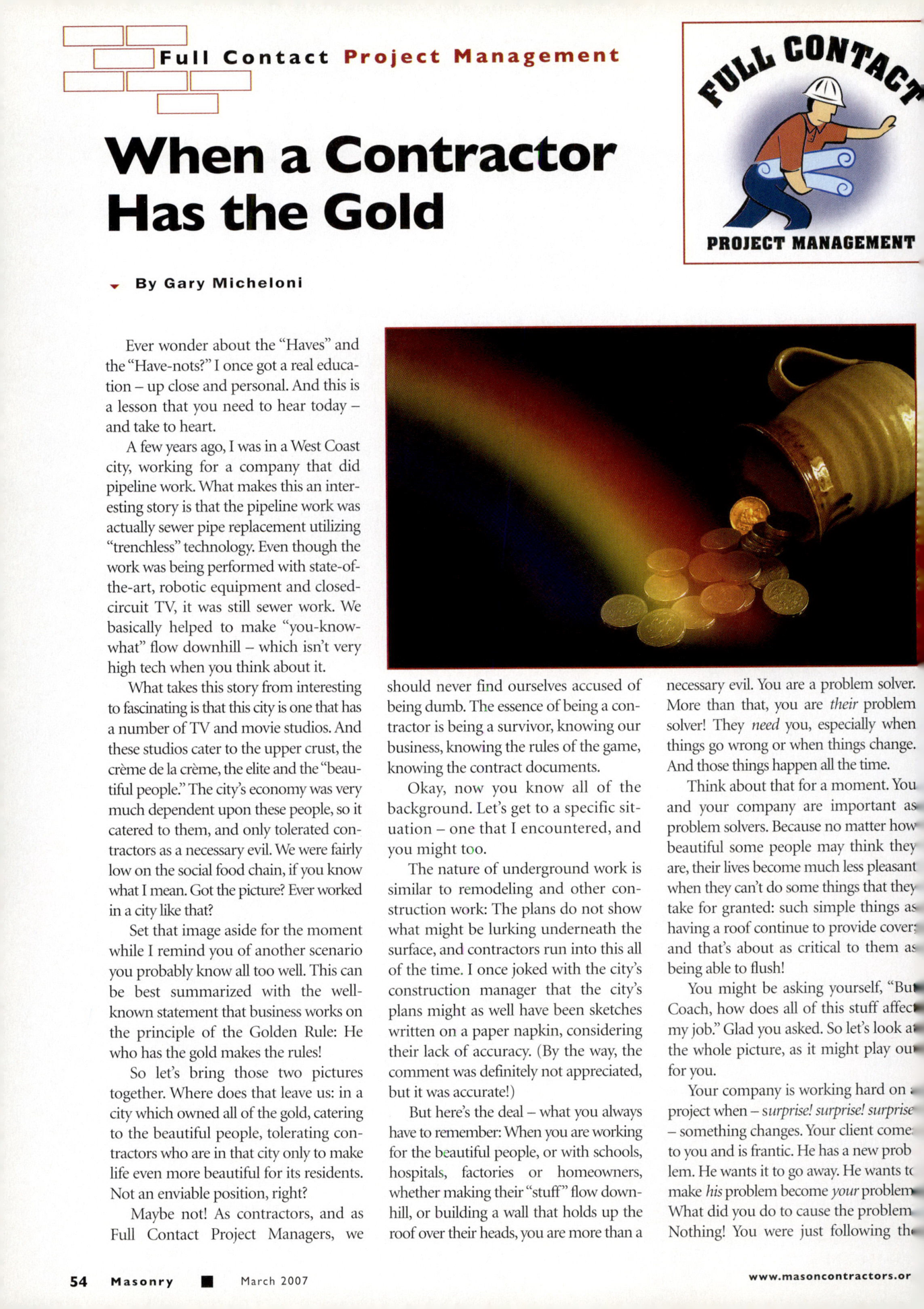 Masonry Magazine March 2007 Page. 56
