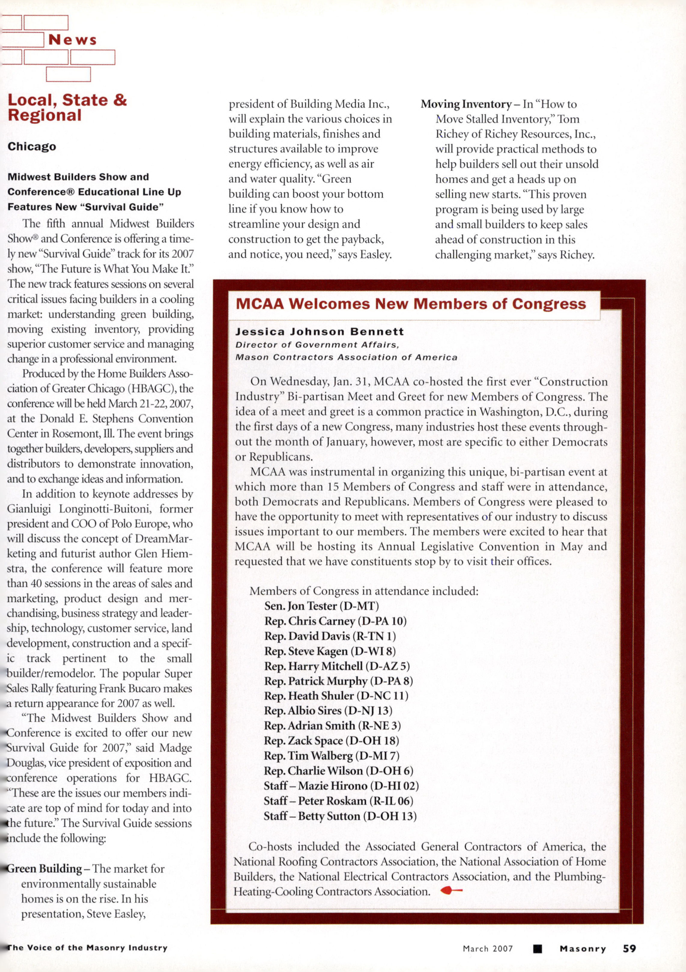 Masonry Magazine March 2007 Page. 61