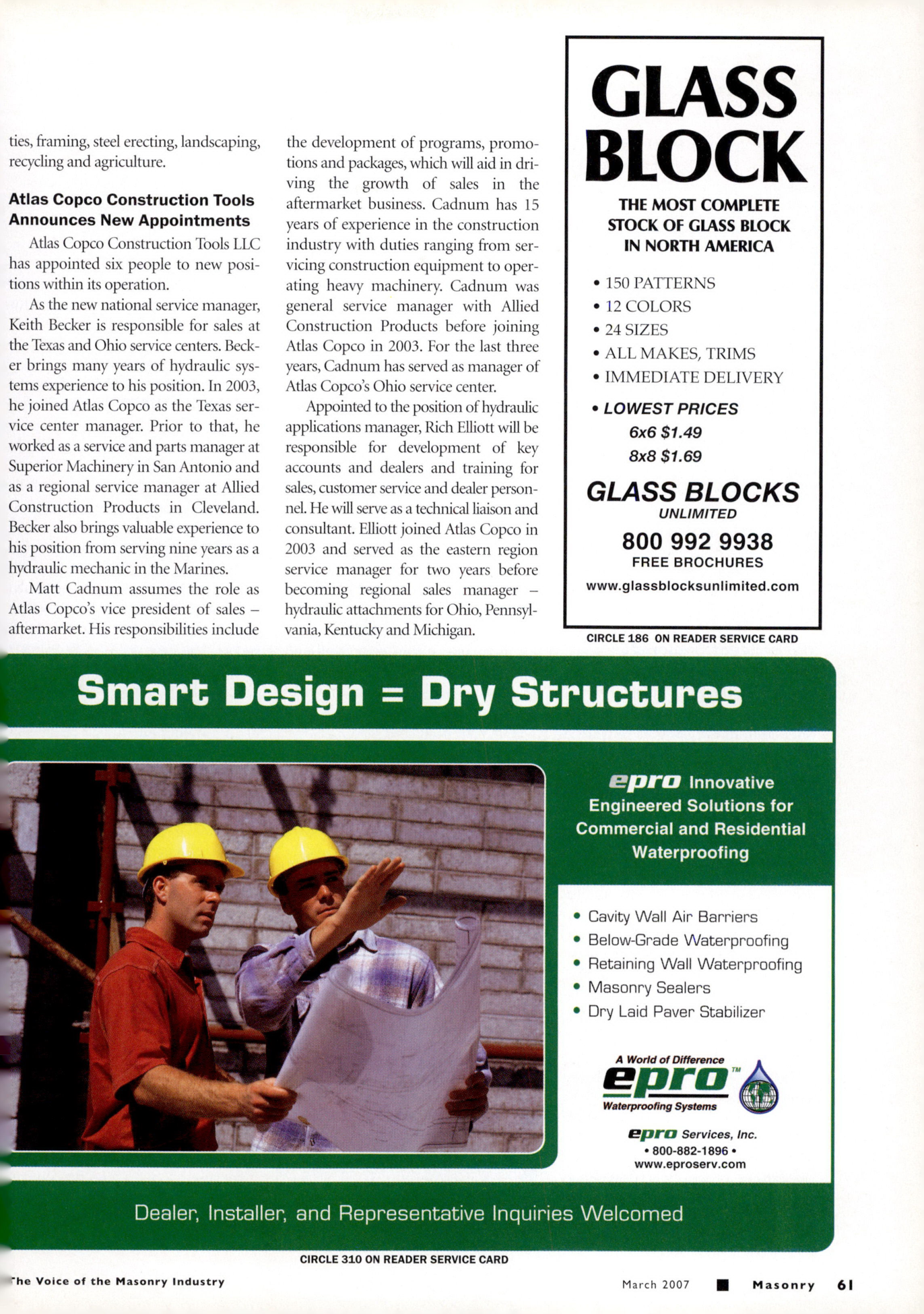 Masonry Magazine March 2007 Page. 63