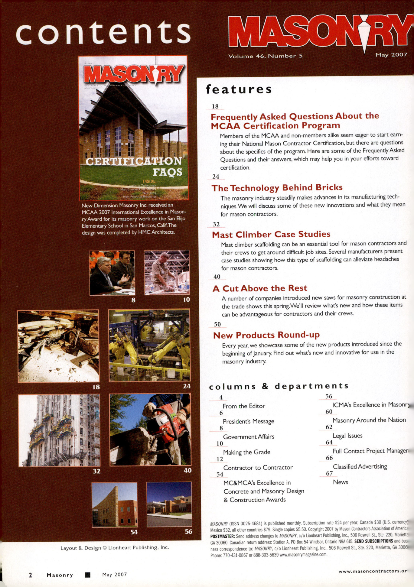 Masonry Magazine May 2007 Page. 4