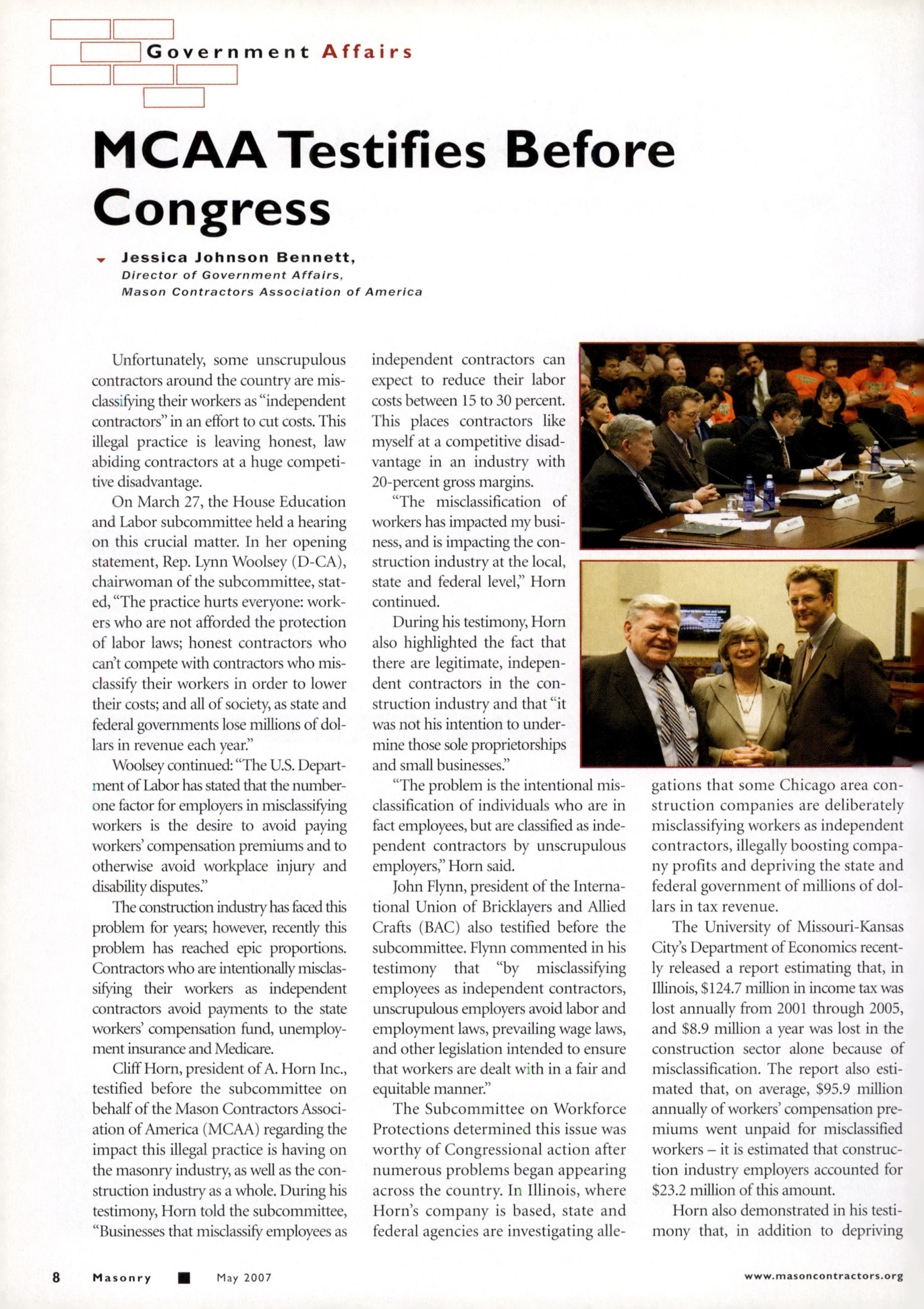 Masonry Magazine May 2007 Page. 10
