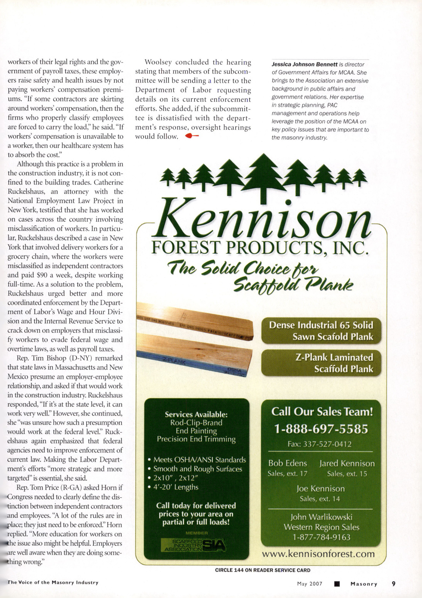 Masonry Magazine May 2007 Page. 11