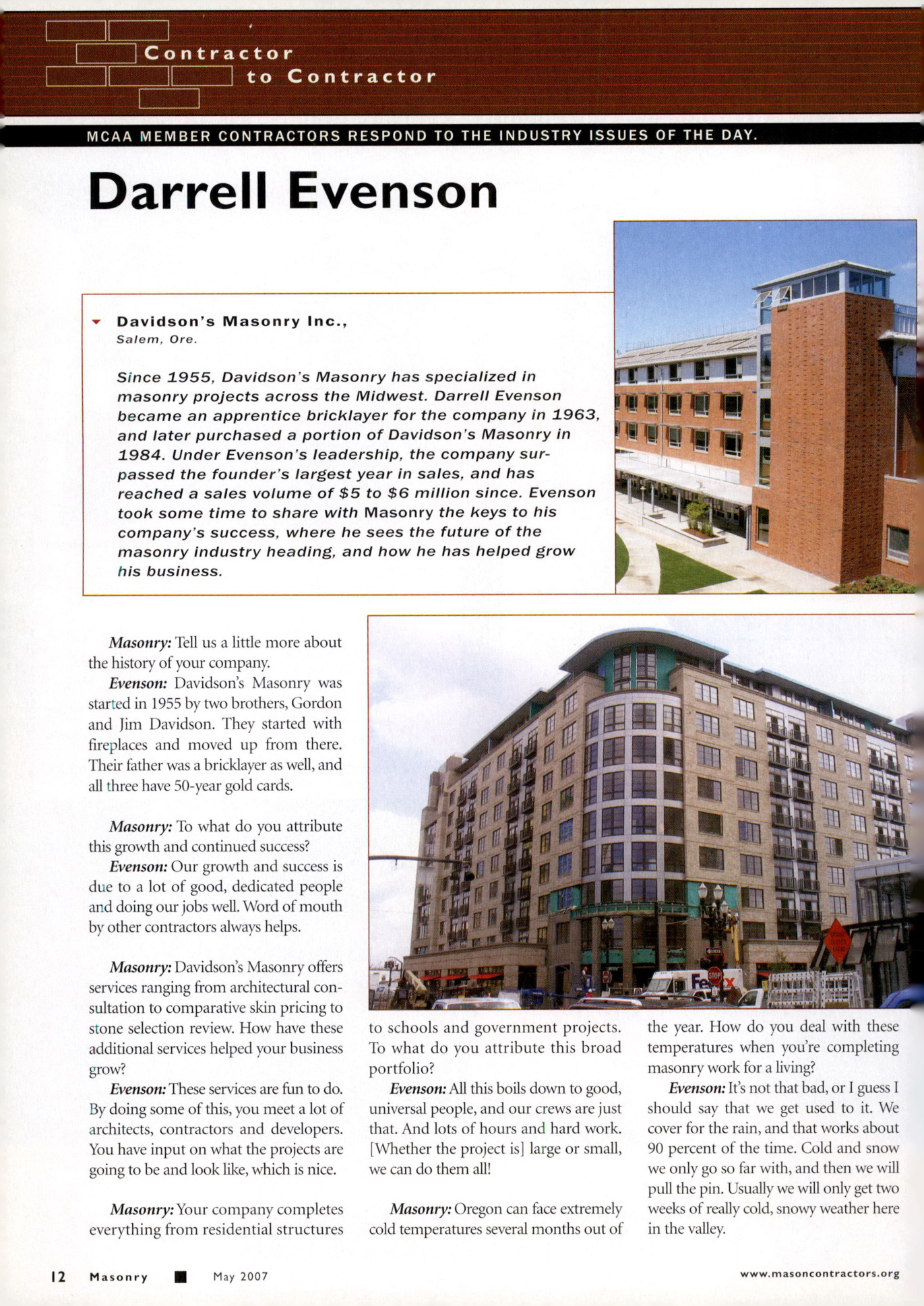 Masonry Magazine May 2007 Page. 14