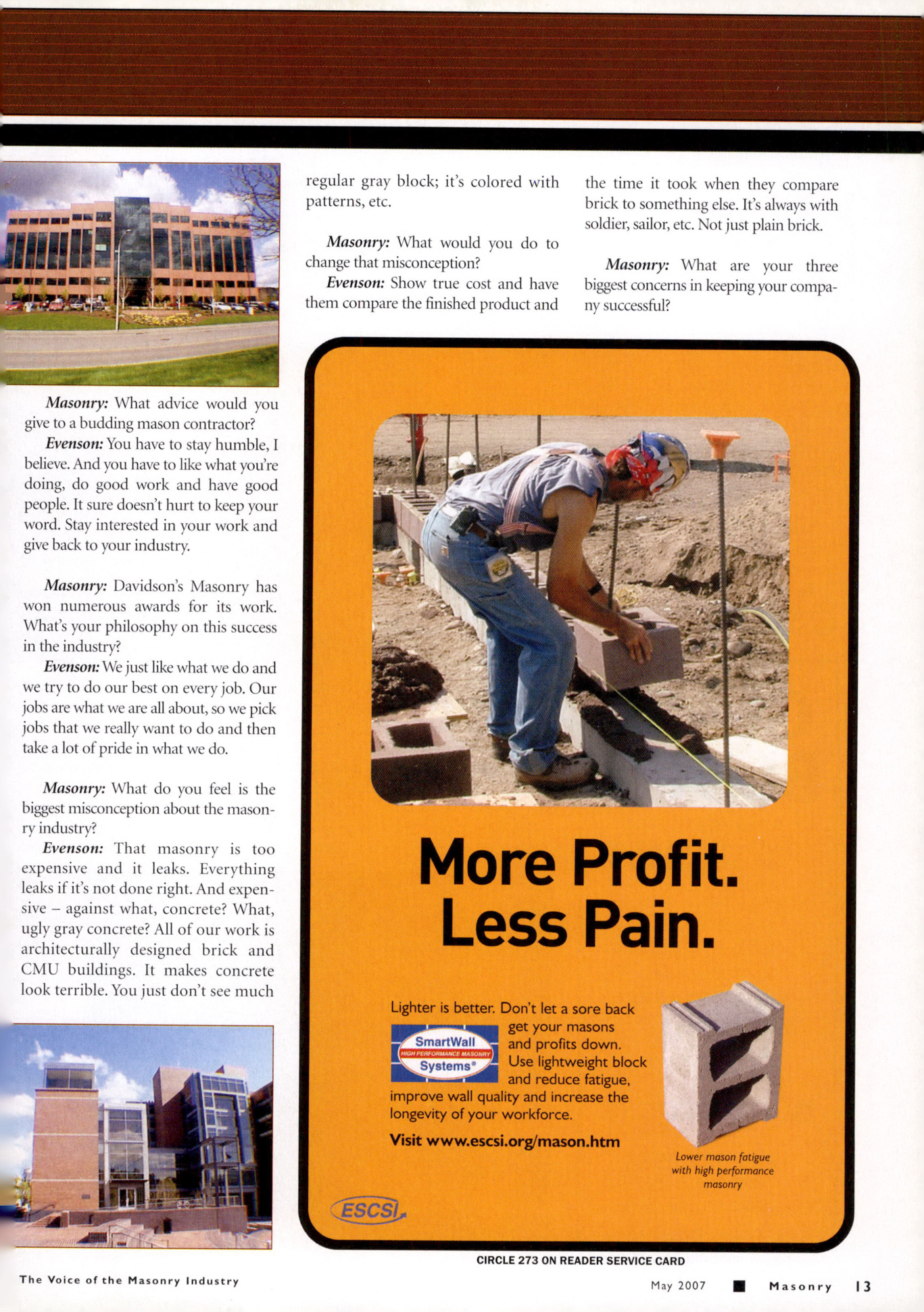 Masonry Magazine May 2007 Page. 15