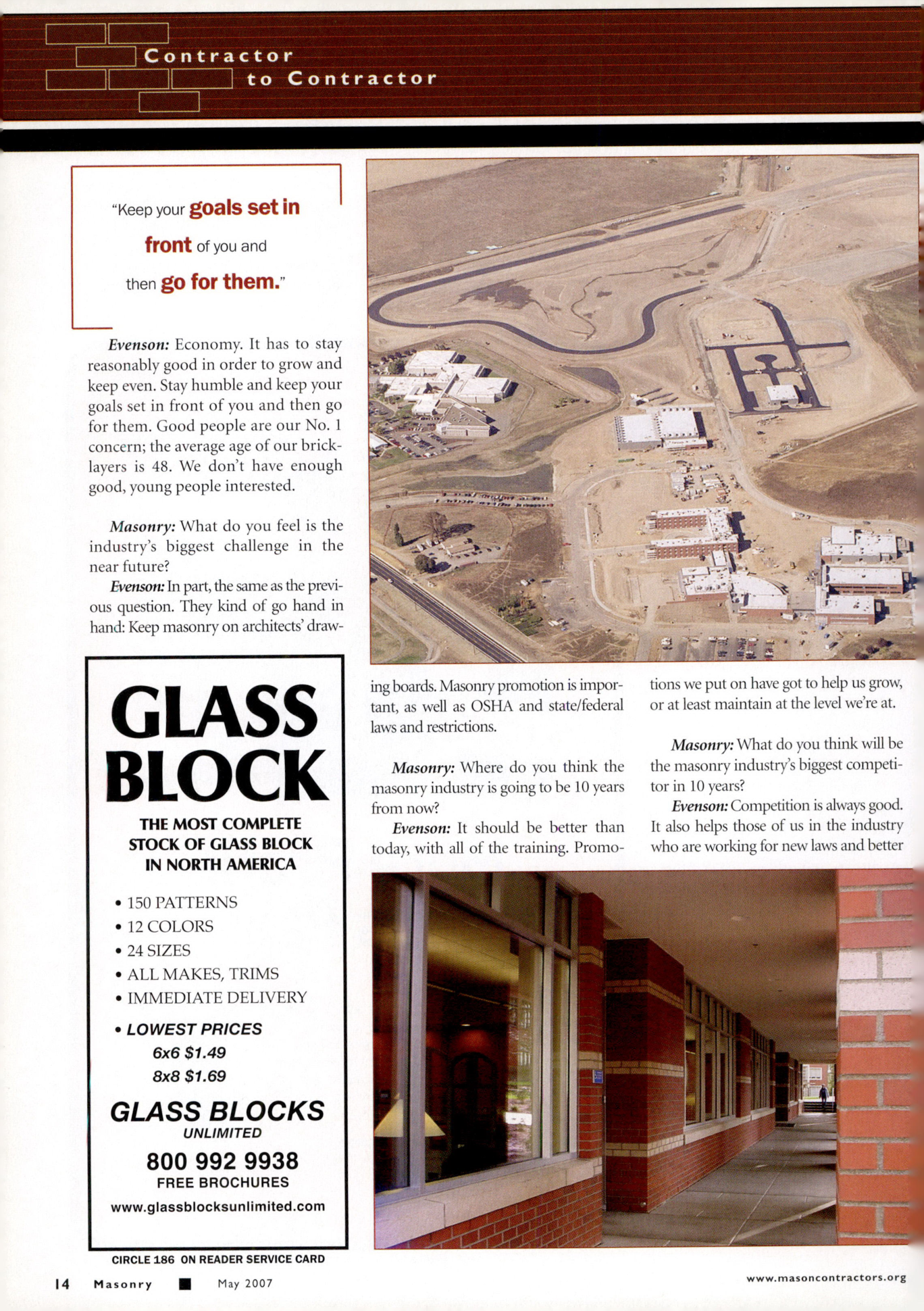 Masonry Magazine May 2007 Page. 16