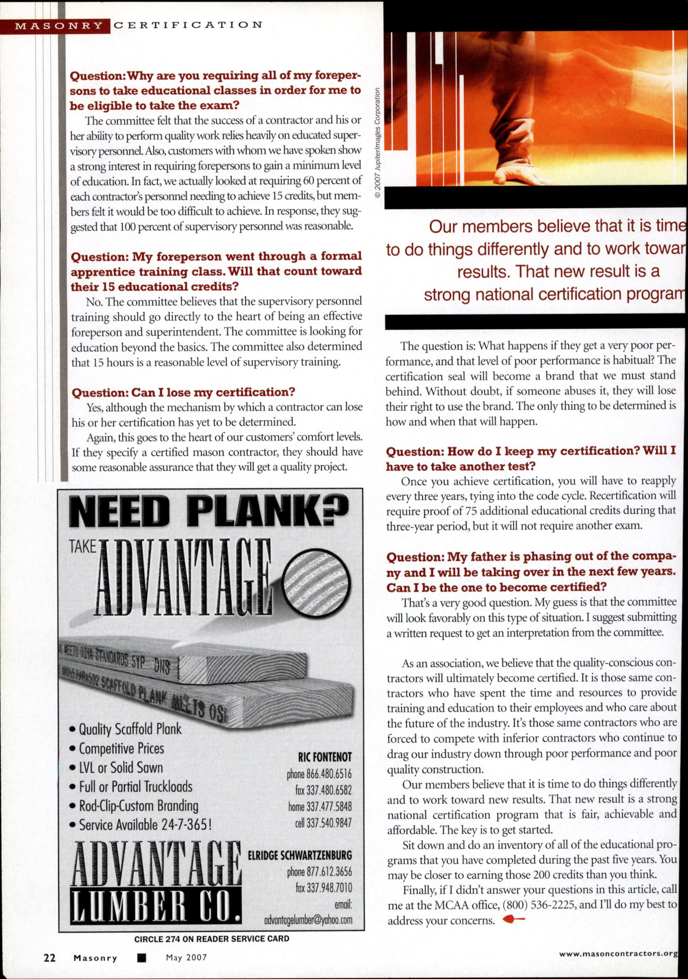 Masonry Magazine May 2007 Page. 24