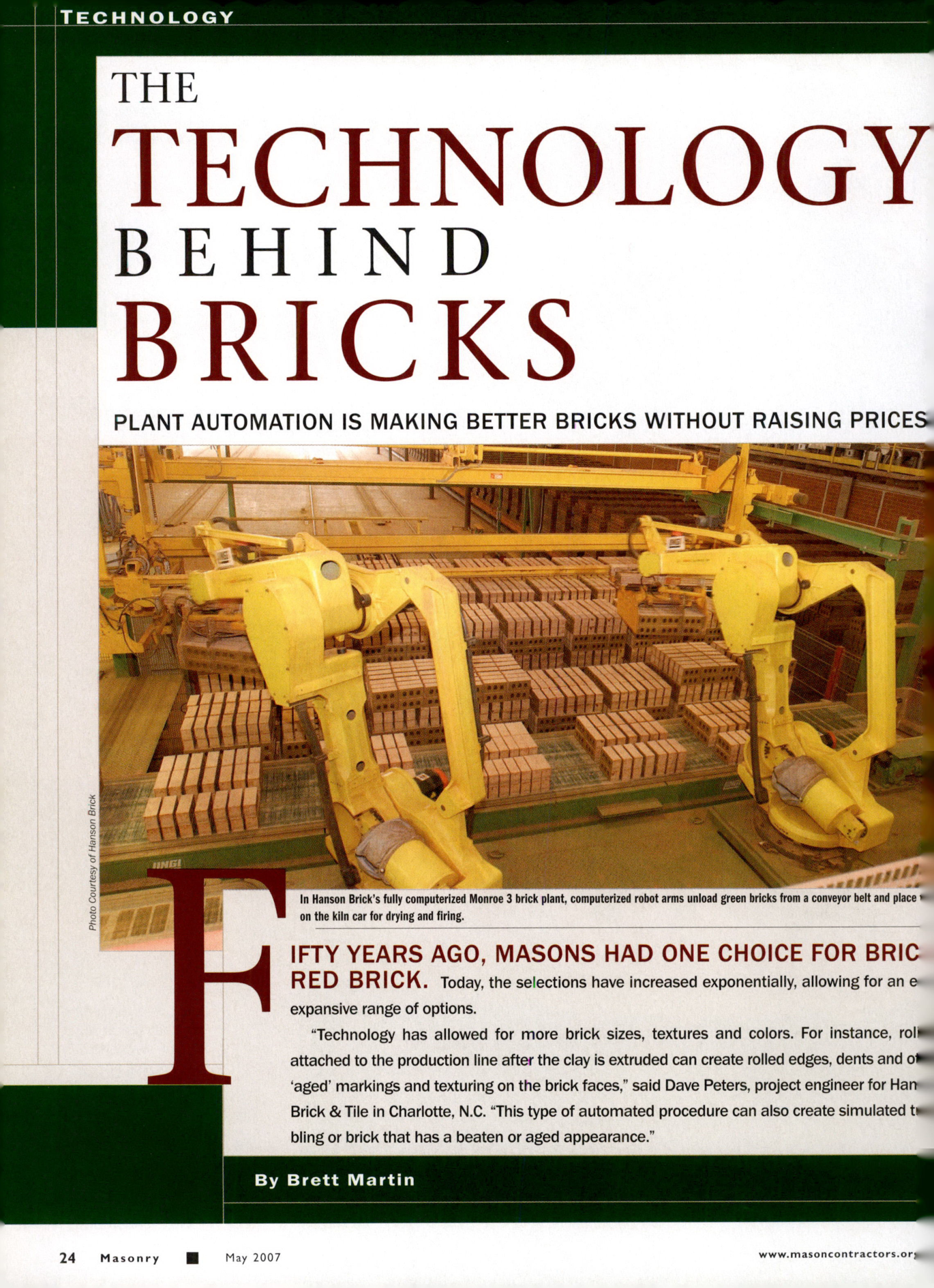 Masonry Magazine May 2007 Page. 26
