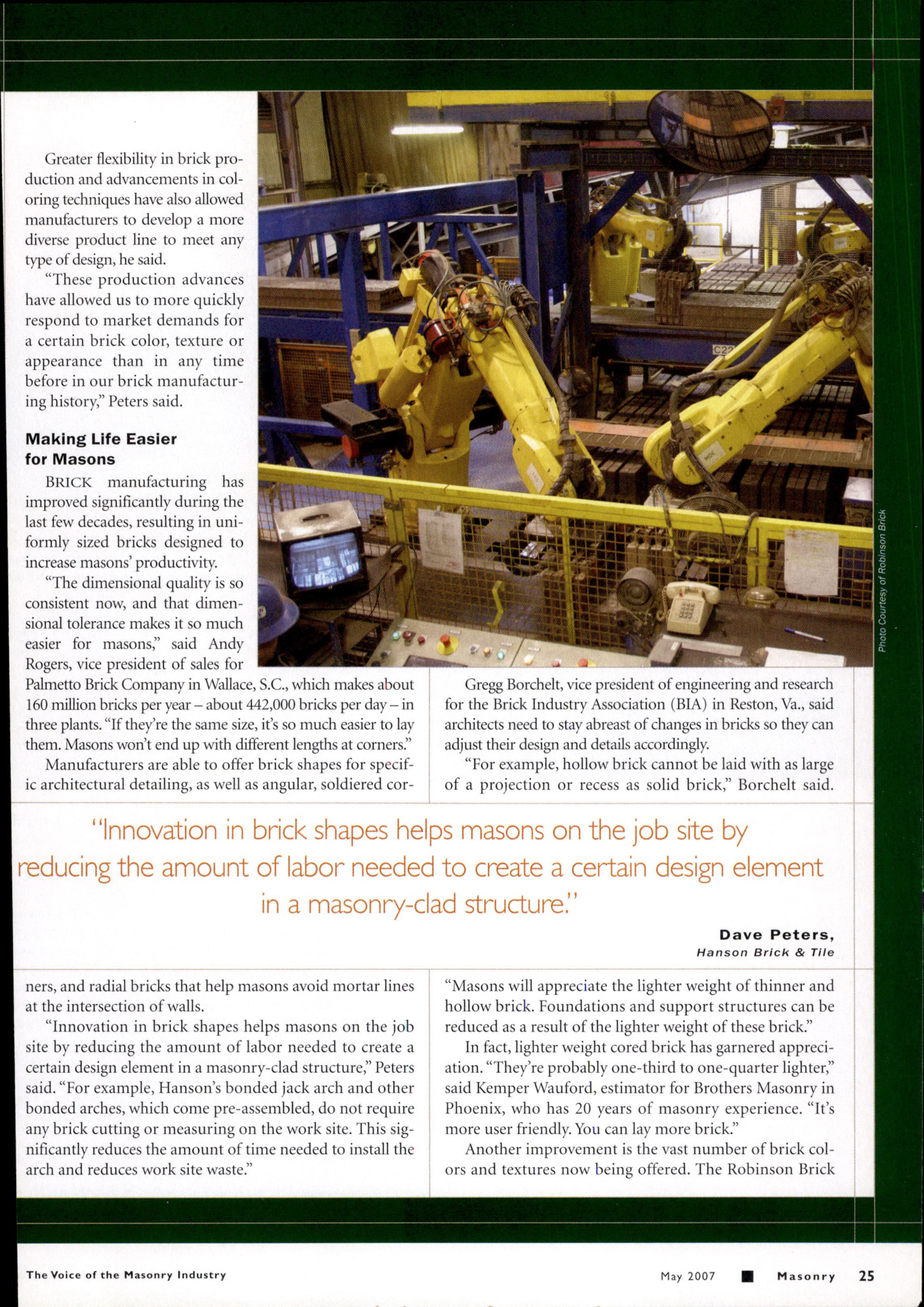 Masonry Magazine May 2007 Page. 27