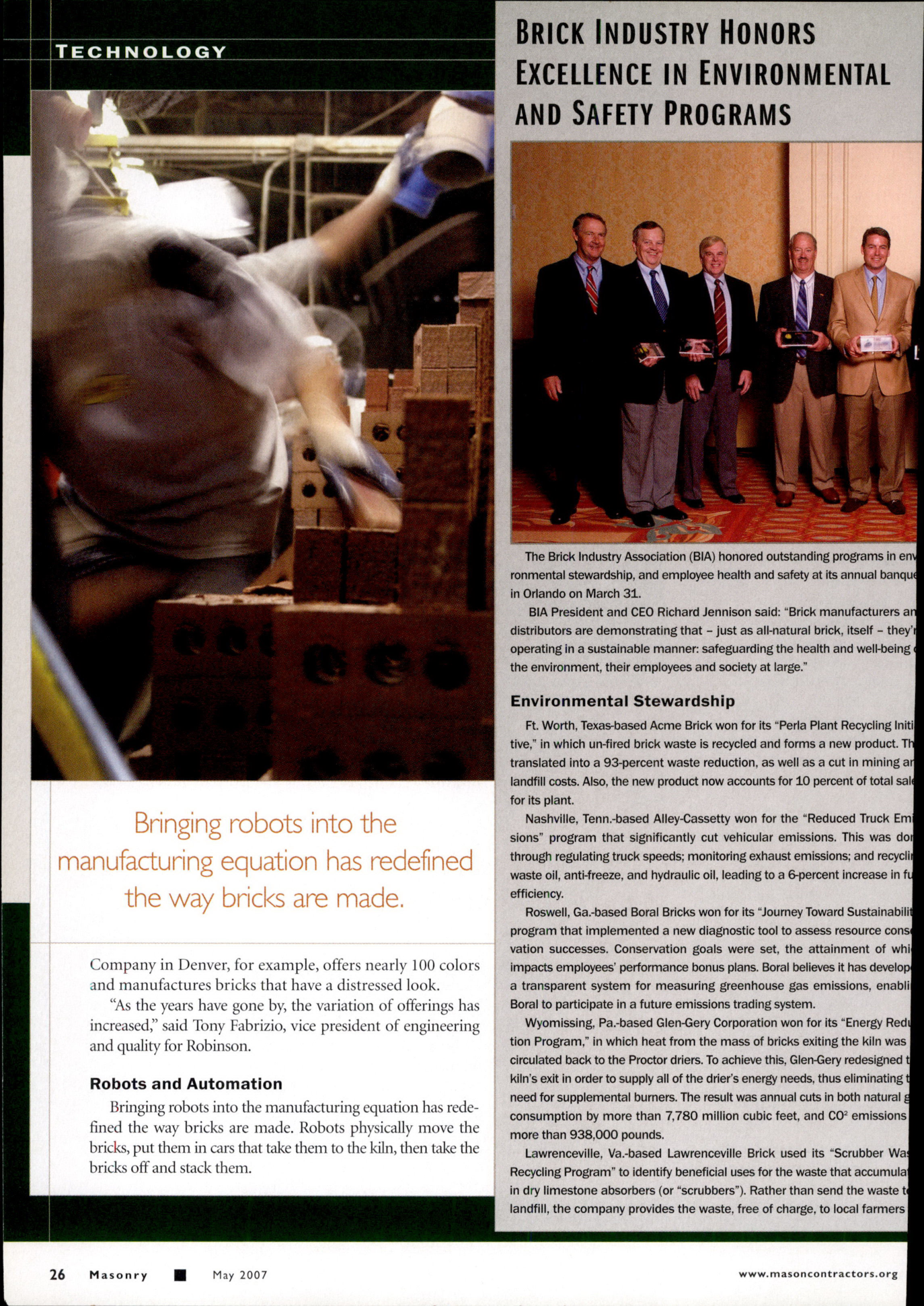 Masonry Magazine May 2007 Page. 28