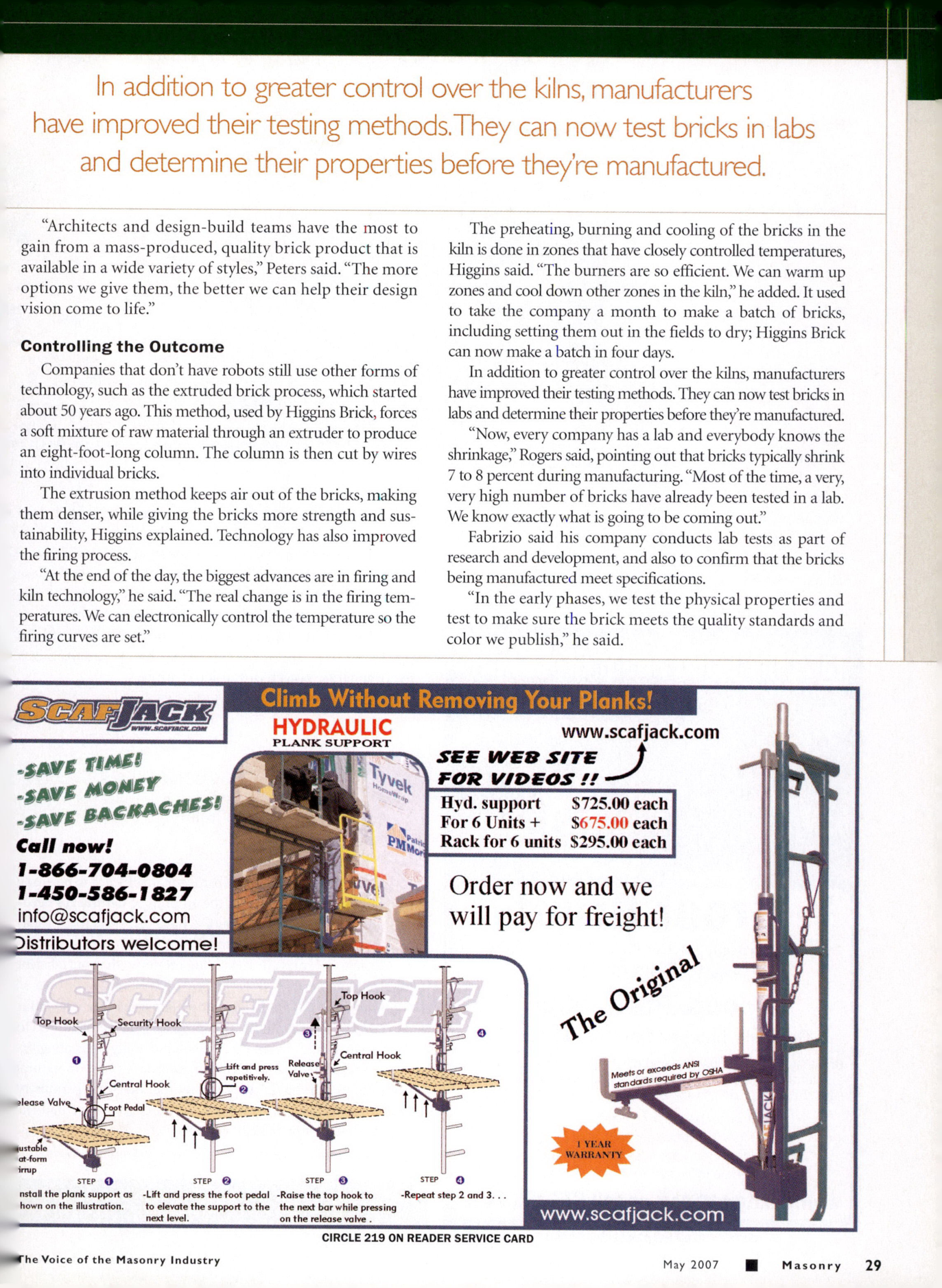Masonry Magazine May 2007 Page. 31