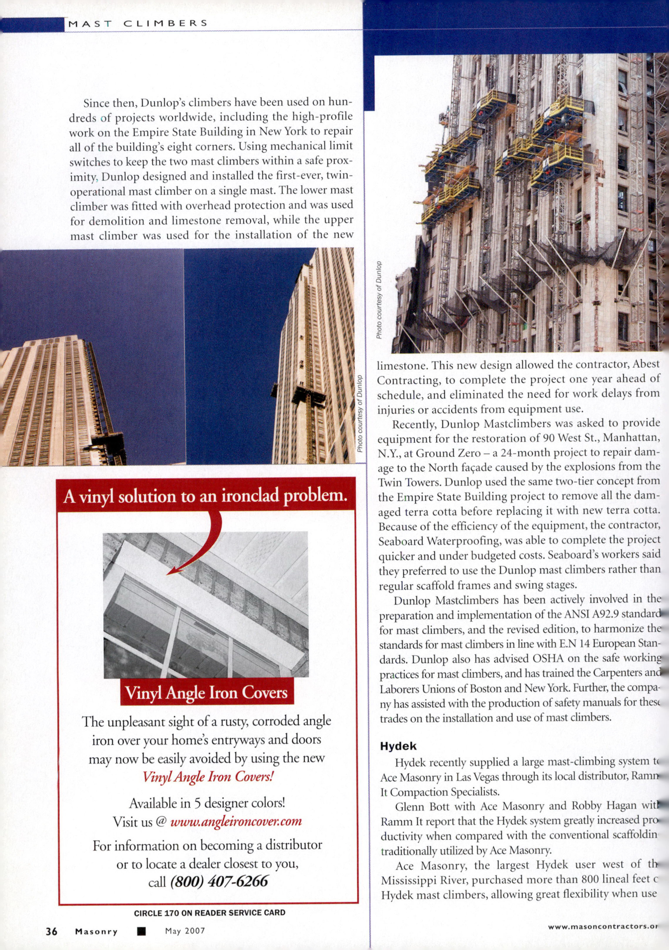 Masonry Magazine May 2007 Page. 38
