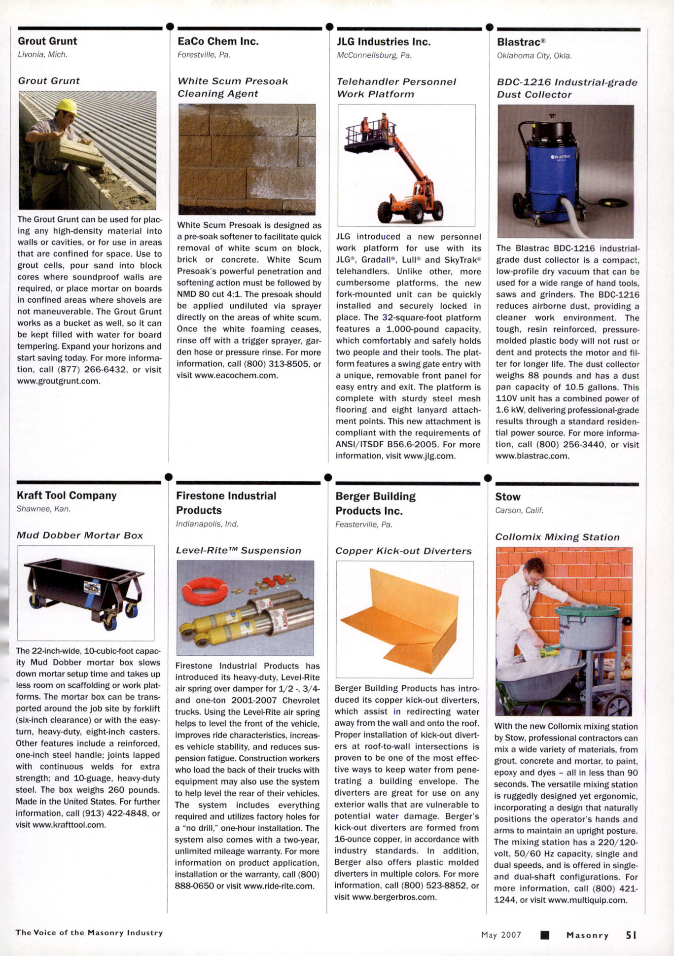Masonry Magazine May 2007 Page. 53