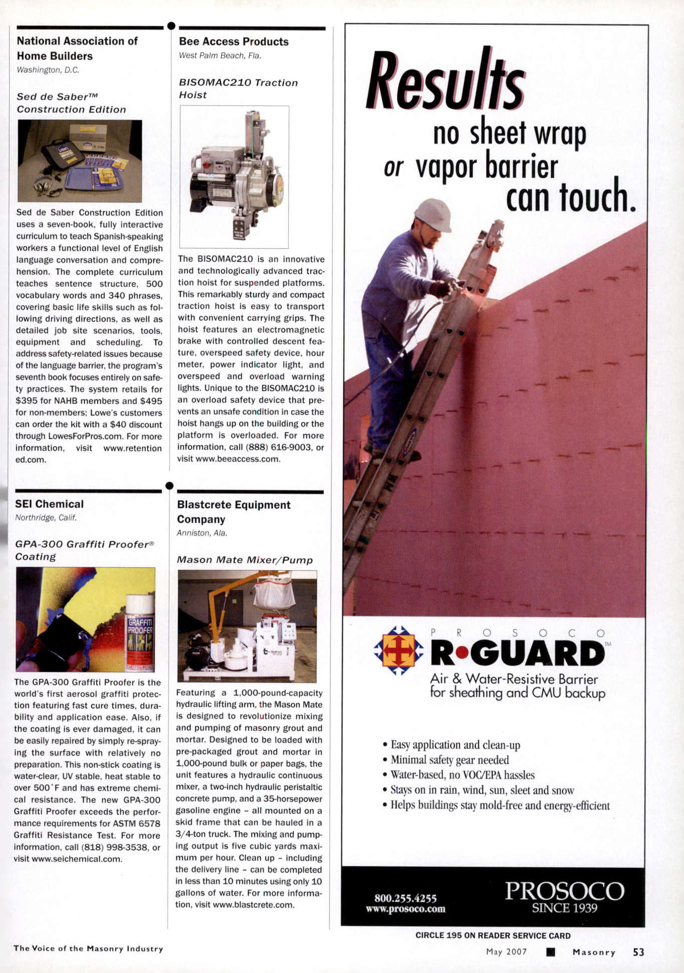 Masonry Magazine May 2007 Page. 55