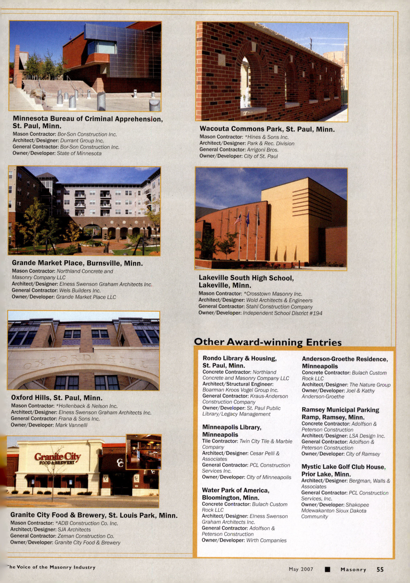 Masonry Magazine May 2007 Page. 57