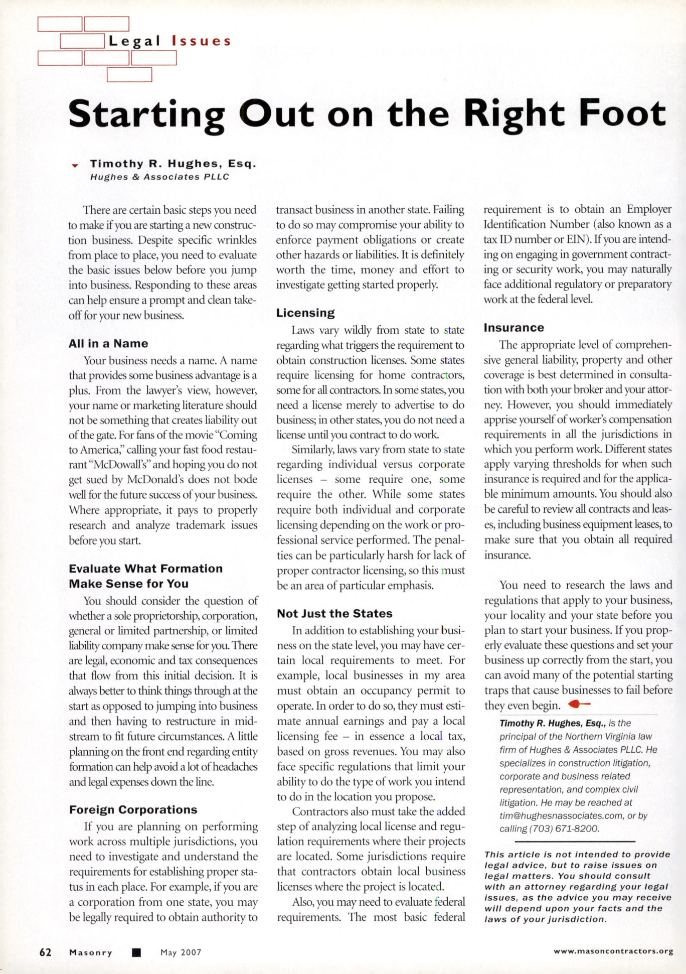 Masonry Magazine May 2007 Page. 64