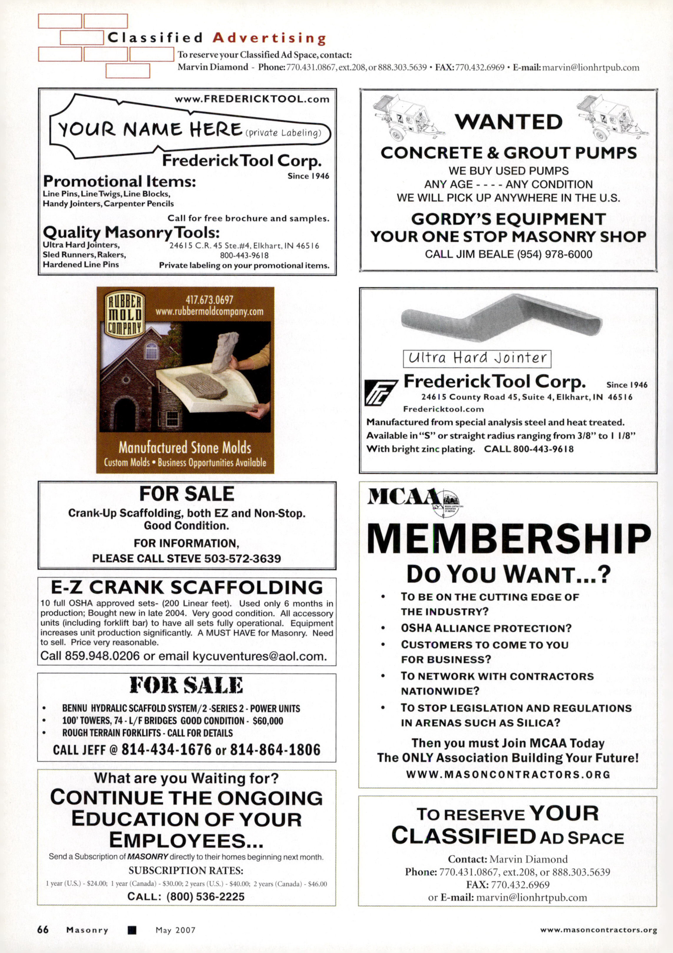 Masonry Magazine May 2007 Page. 68