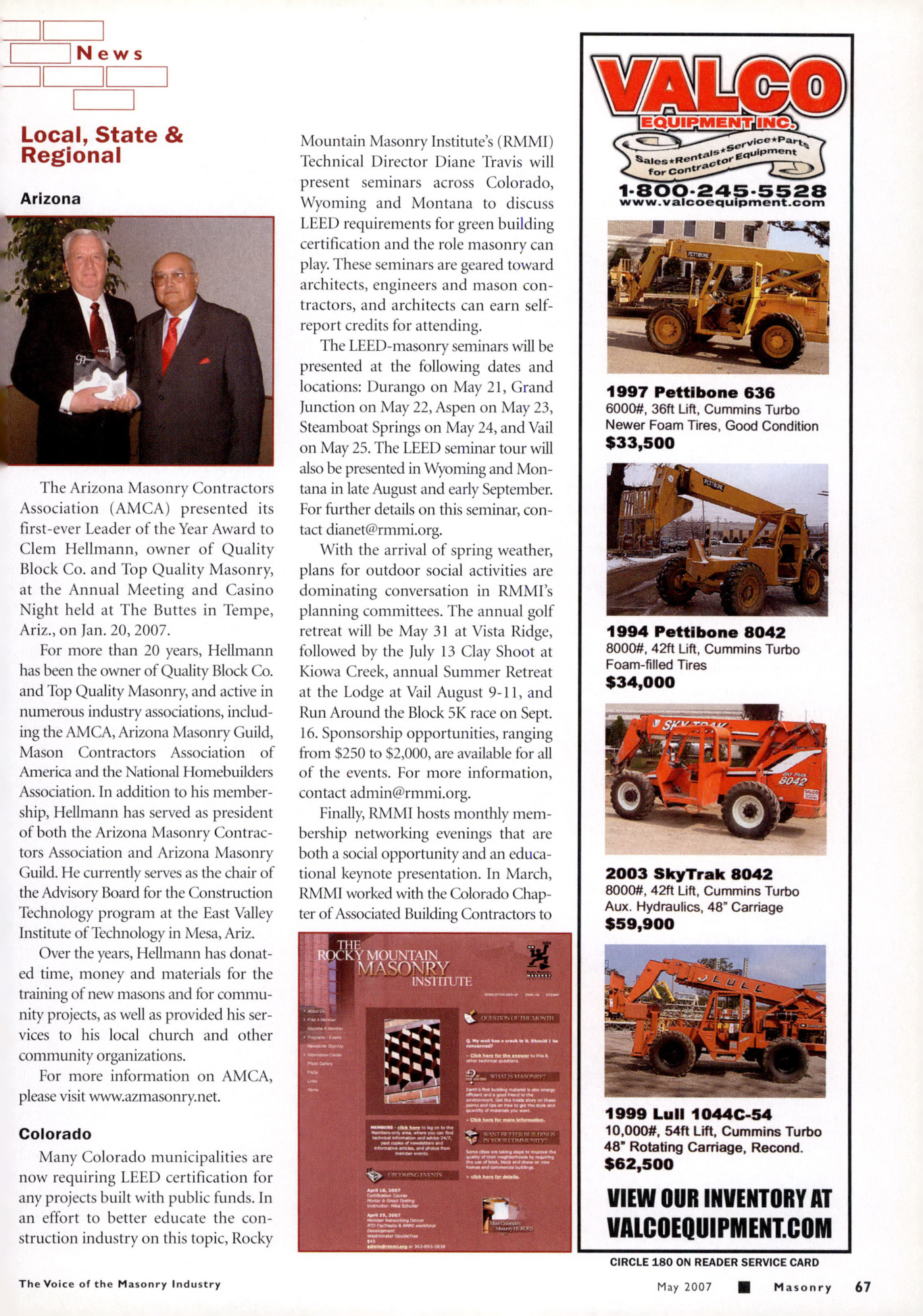 Masonry Magazine May 2007 Page. 69
