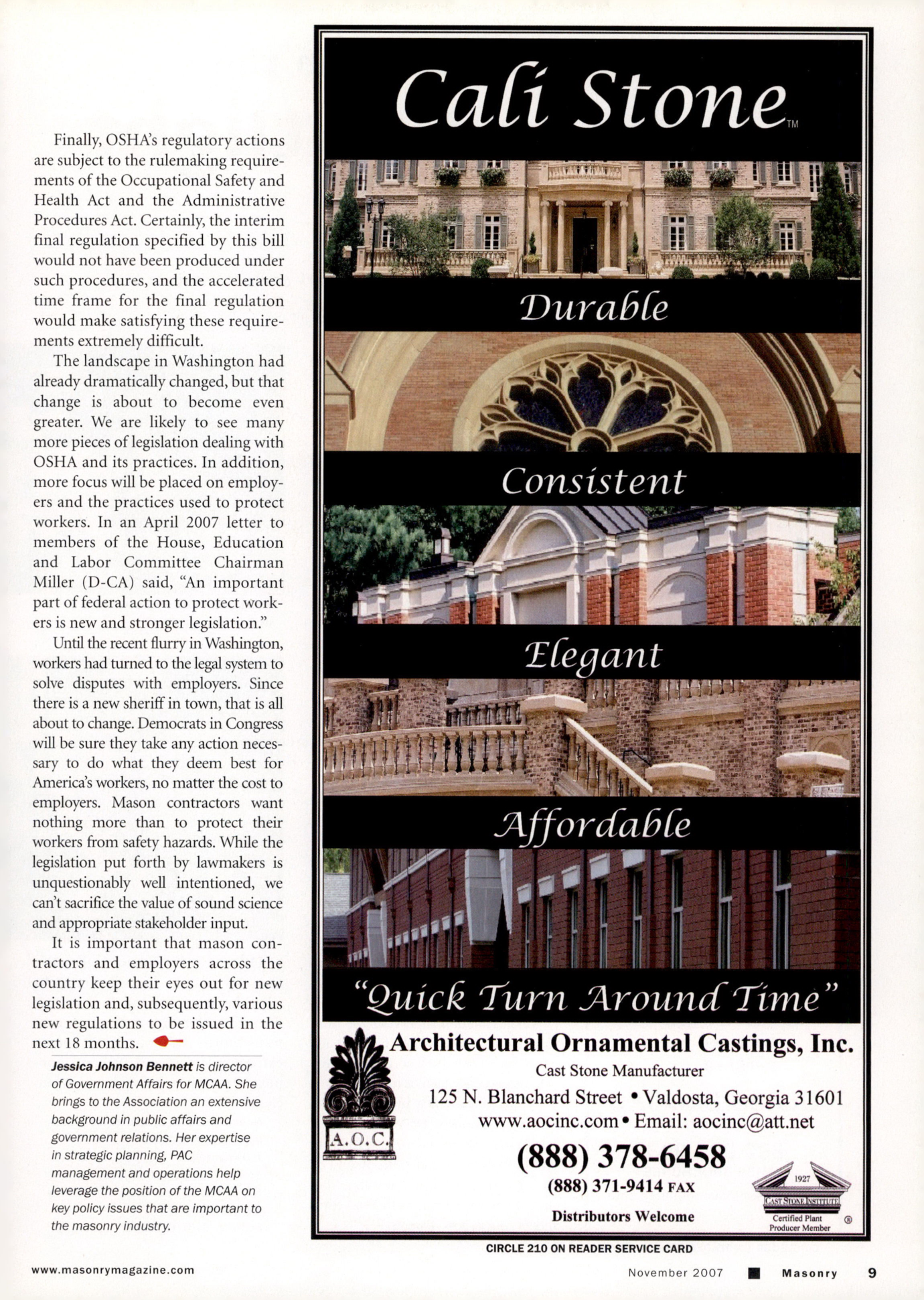 Masonry Magazine November 2007 Page. 11