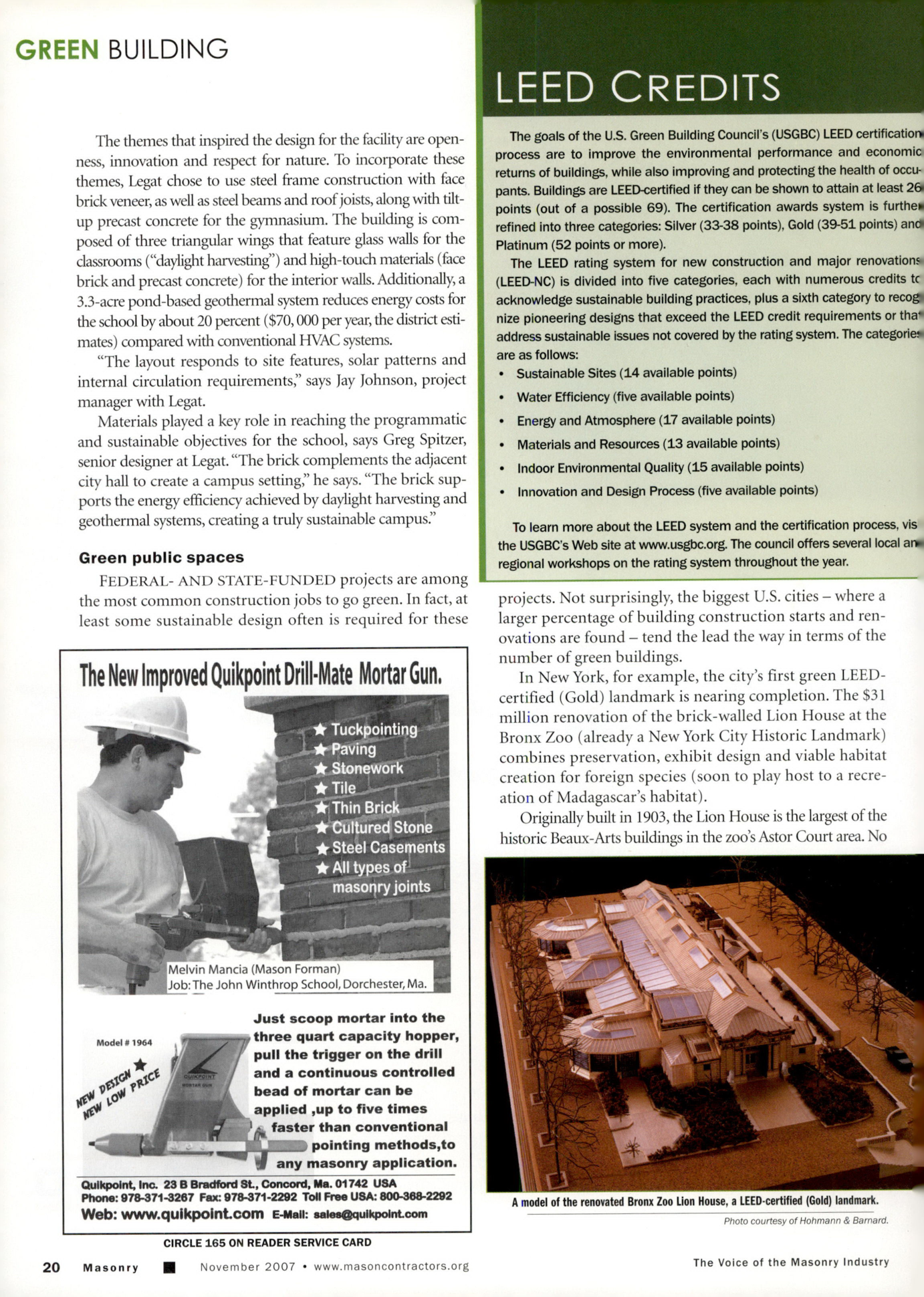 Masonry Magazine November 2007 Page. 22